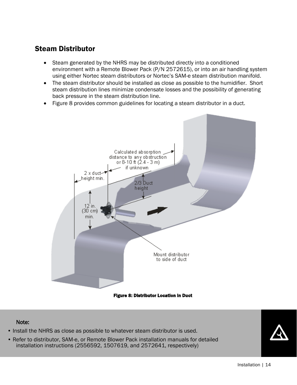 Steam distributor | Nortec NH Series User Manual | Page 17 / 70