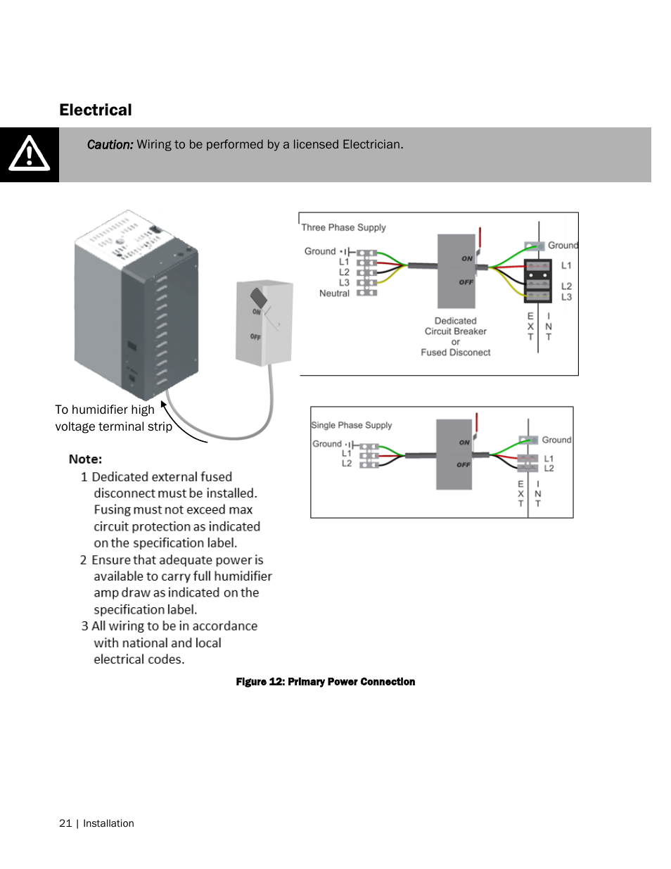 Electrical | Nortec NH Series User Manual | Page 24 / 70