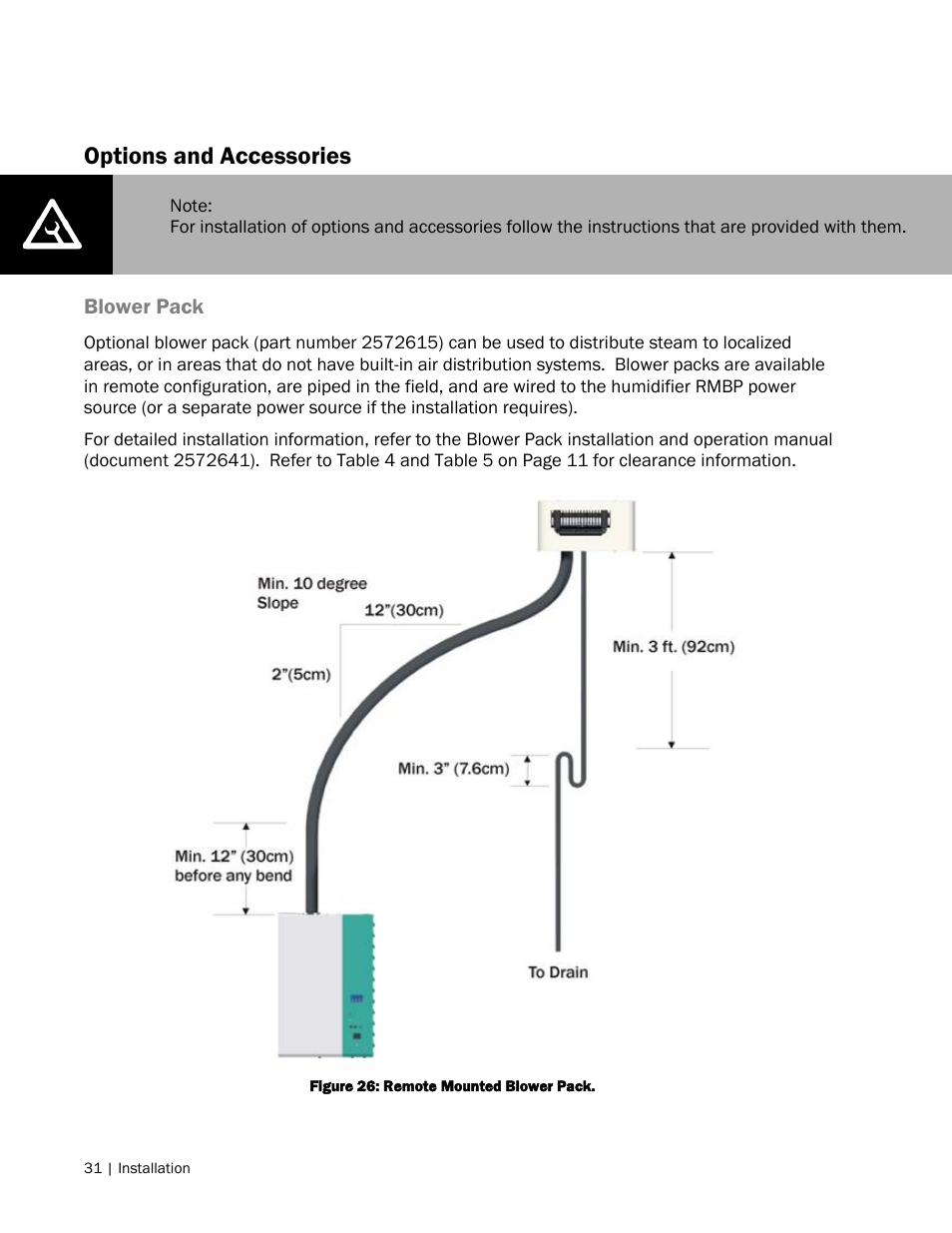 Options and accessories | Nortec NH Series User Manual | Page 34 / 70