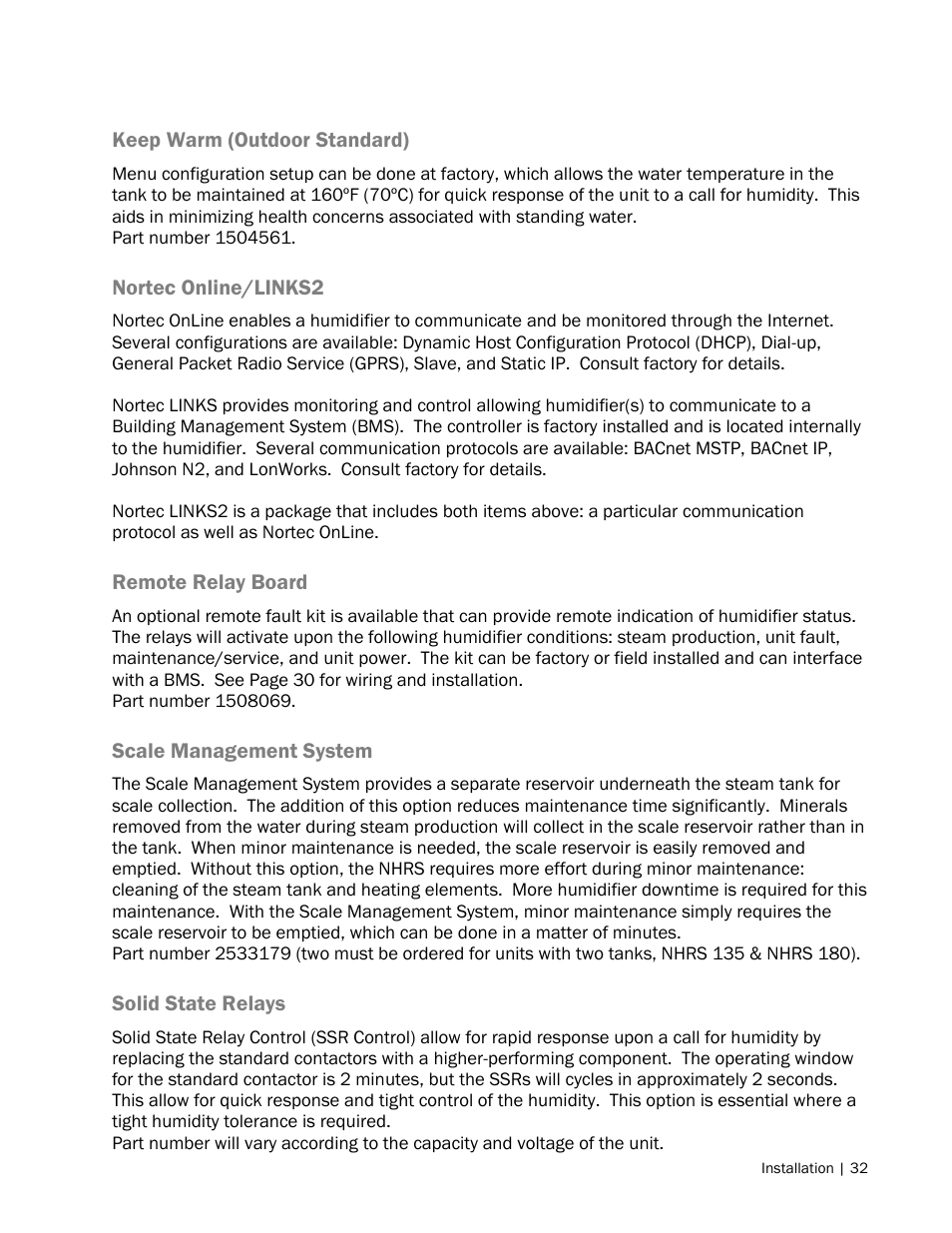Nortec NH Series User Manual | Page 35 / 70