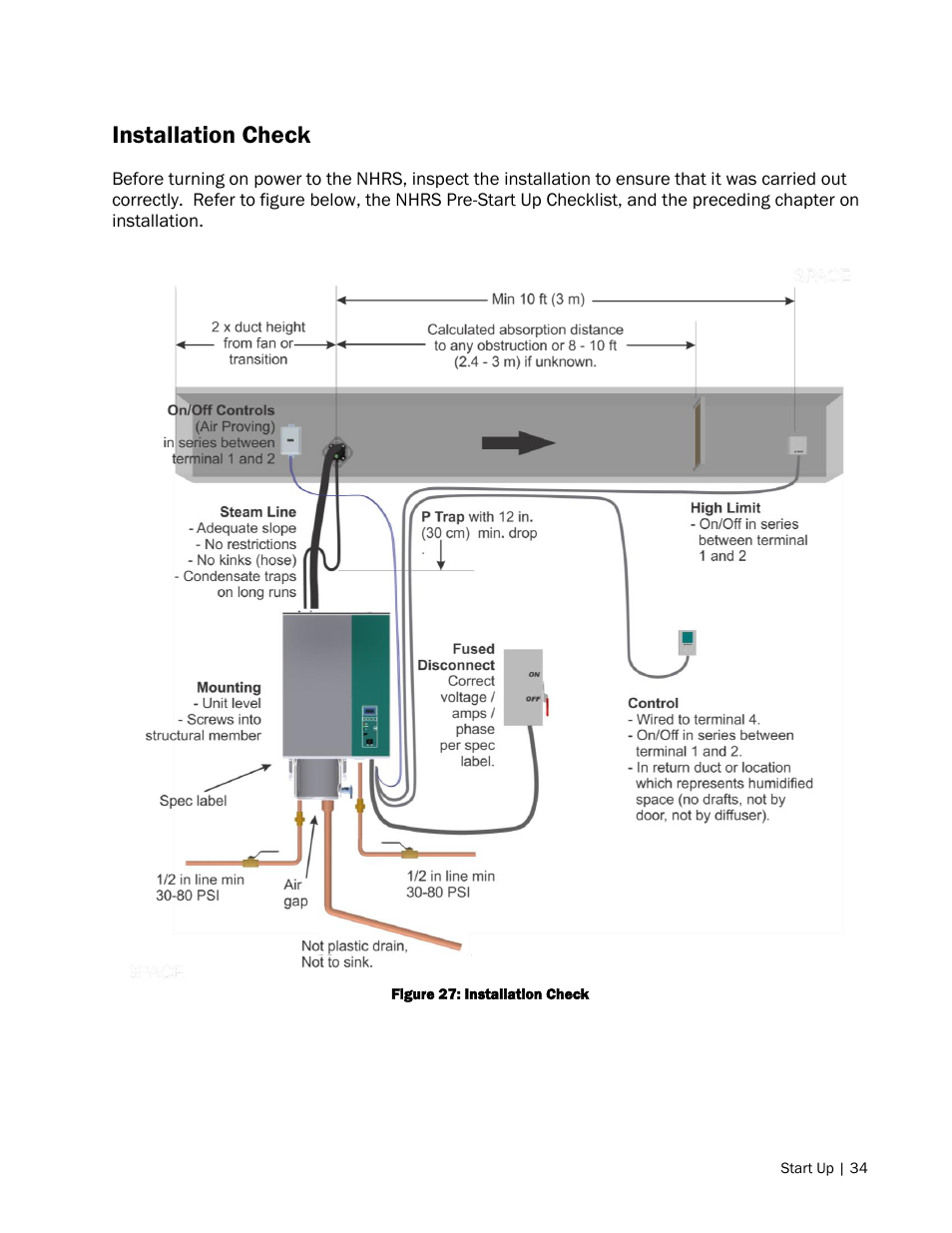 Installation check | Nortec NH Series User Manual | Page 37 / 70