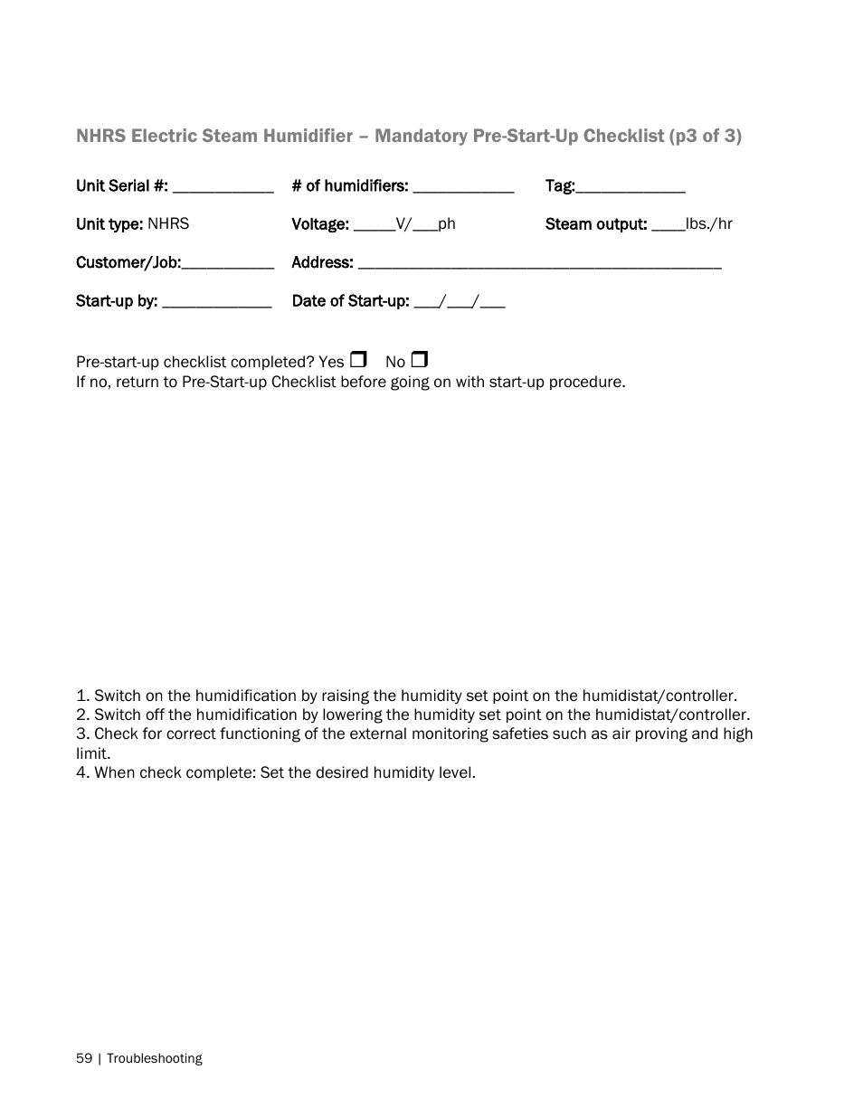 Nortec NH Series User Manual | Page 62 / 70