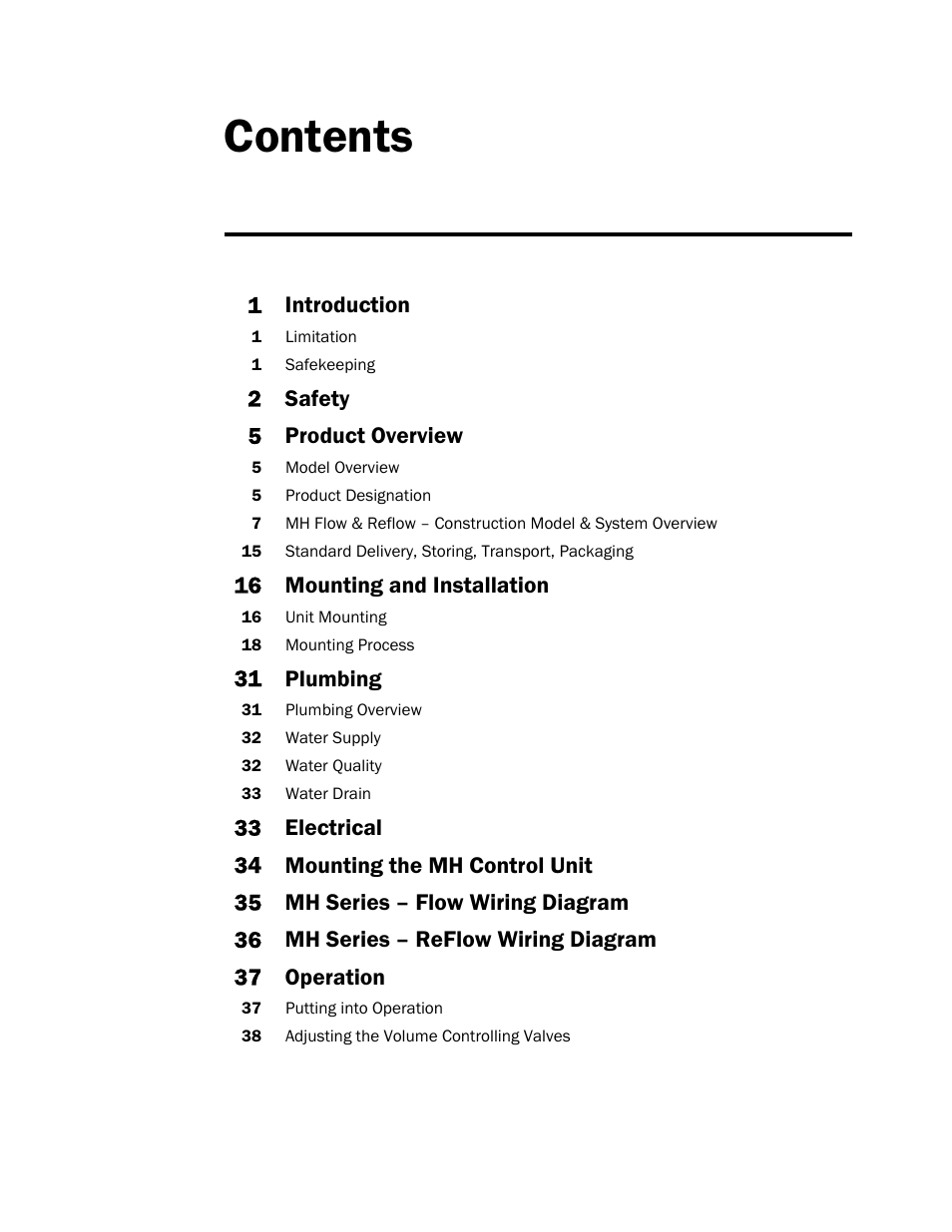 Nortec MH Series User Manual | Page 3 / 58