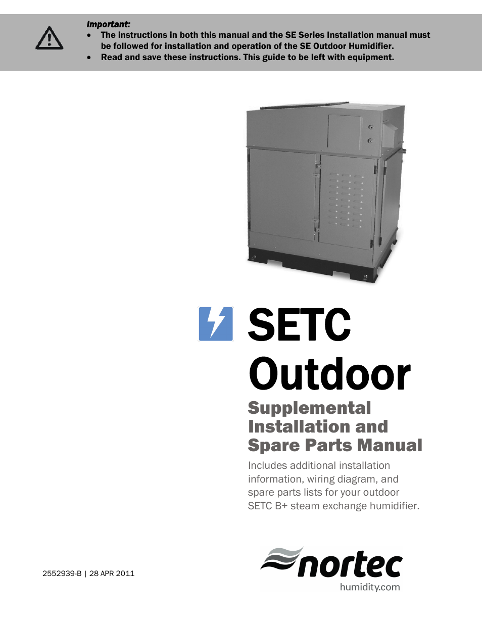 Nortec SETC Outdoor User Manual | 32 pages