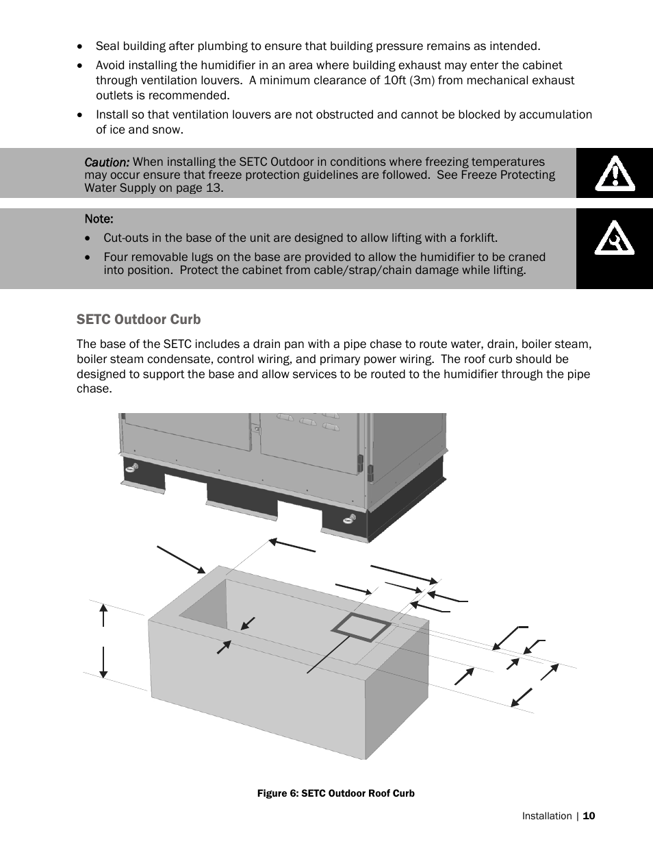 Setc outdoor curb | Nortec SETC Outdoor User Manual | Page 13 / 32