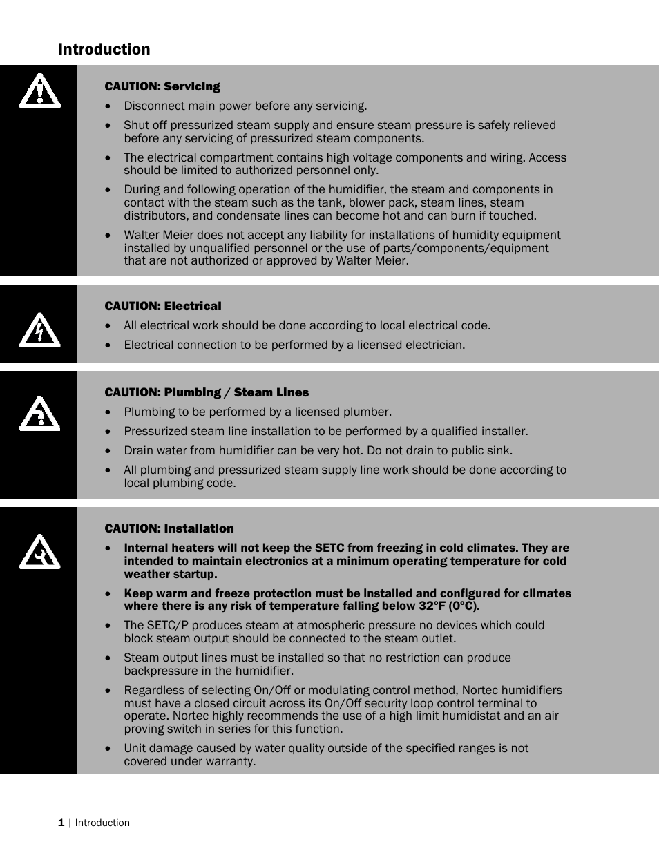 Introduction | Nortec SETC Outdoor User Manual | Page 4 / 32