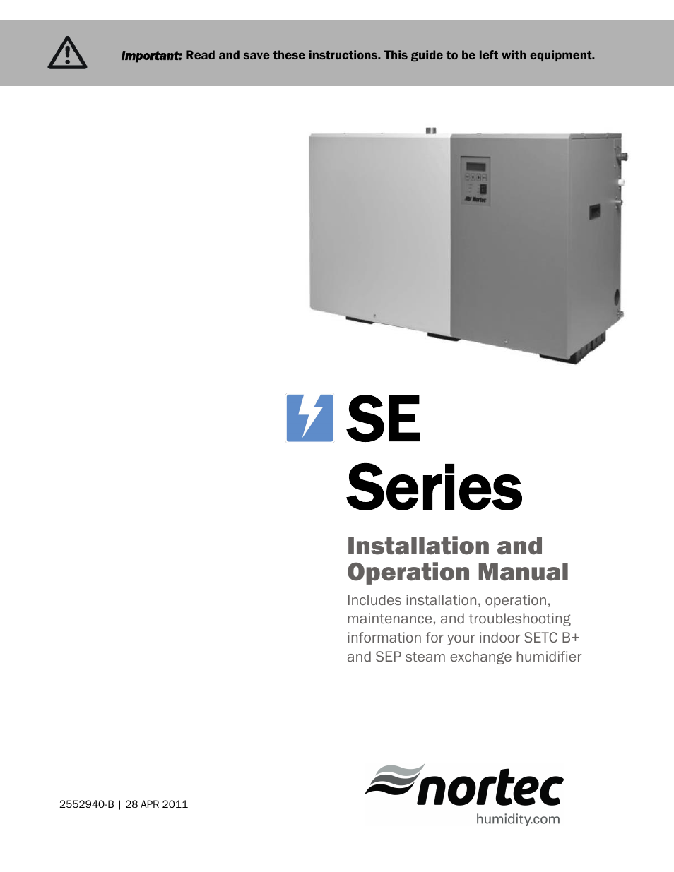 Nortec SE Series User Manual | 100 pages