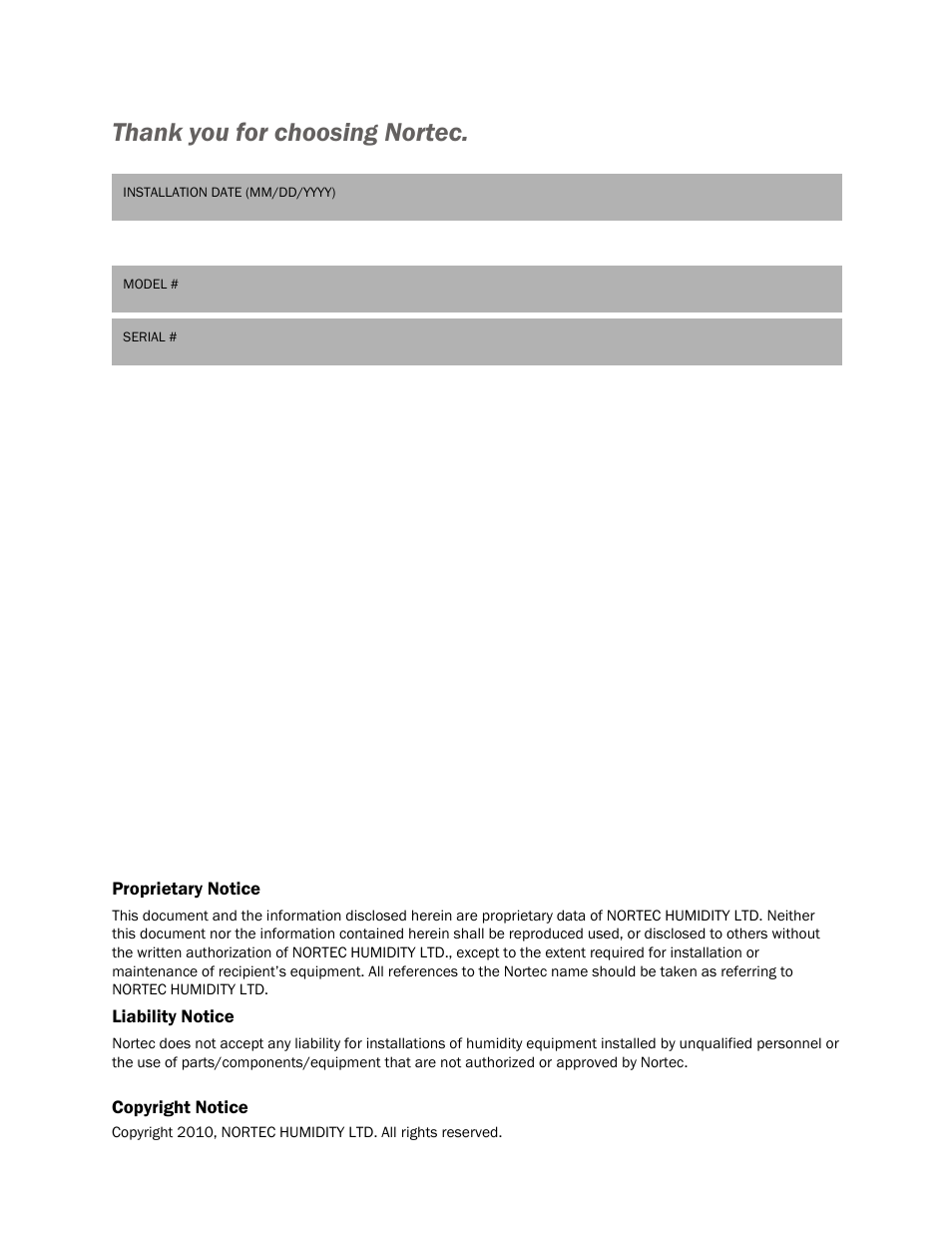 Nortec SE Series User Manual | Page 2 / 100