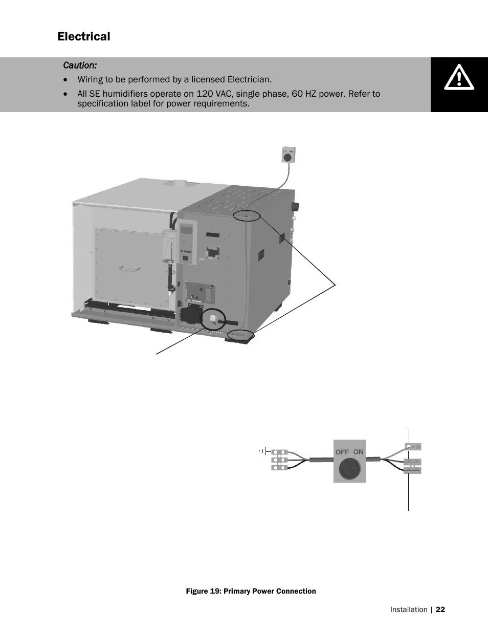 22 electrical, Electrical | Nortec SE Series User Manual | Page 25 / 100