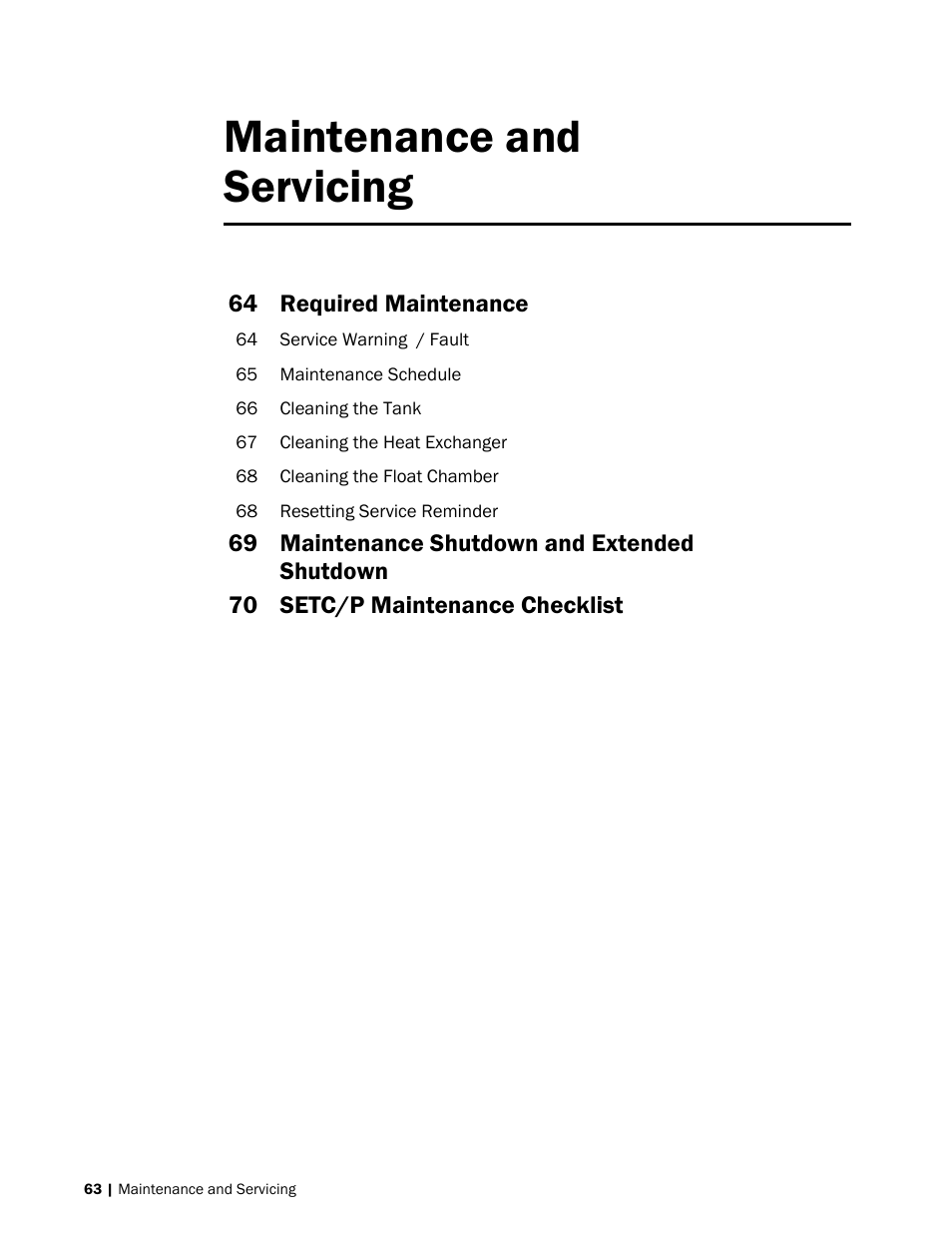 Maintenance and servicing | Nortec SE Series User Manual | Page 66 / 100