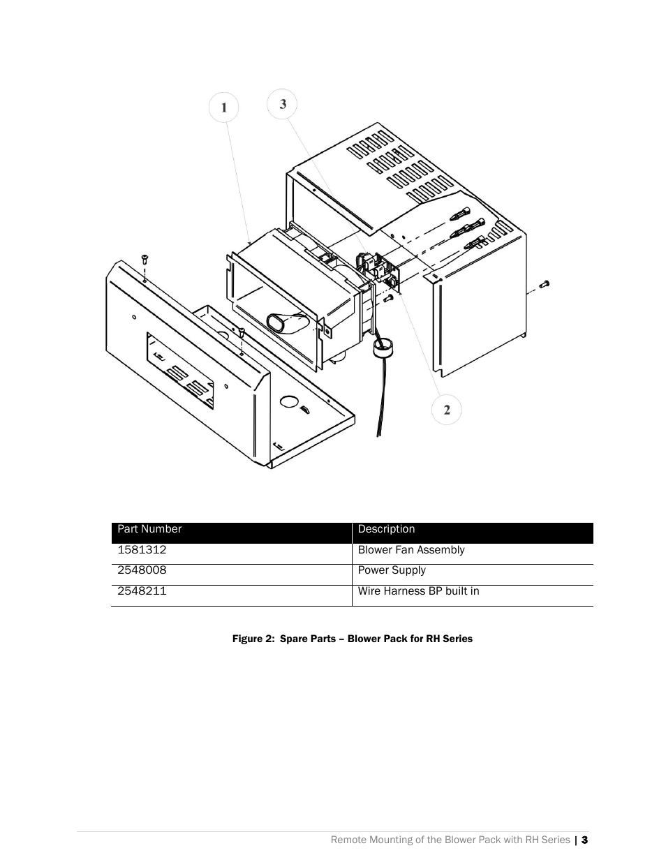 Nortec BLOWER PACK For RH Series User Manual | Page 5 / 6
