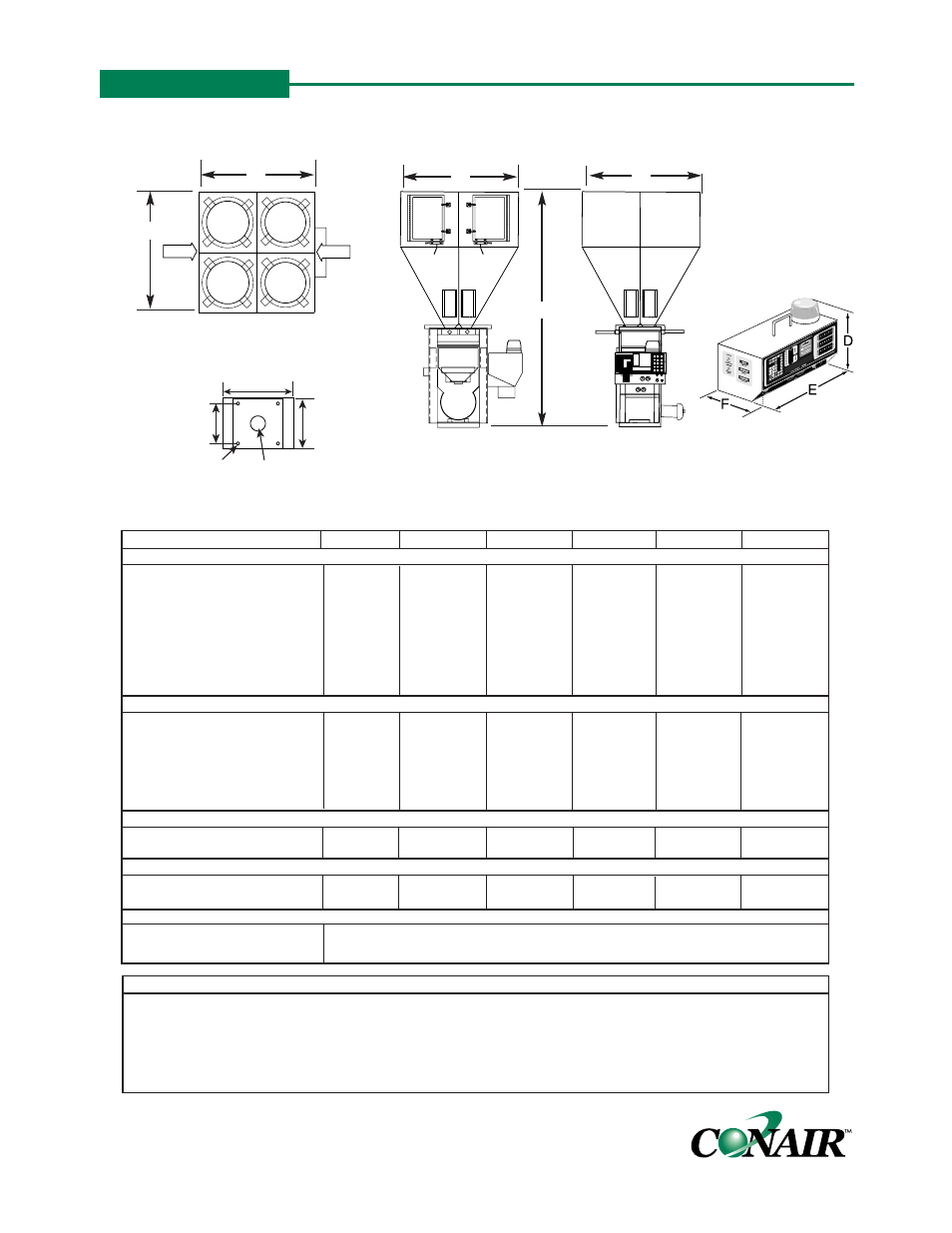 Specifications, Appendix b | Conair WSB User Manual | Page 102 / 118