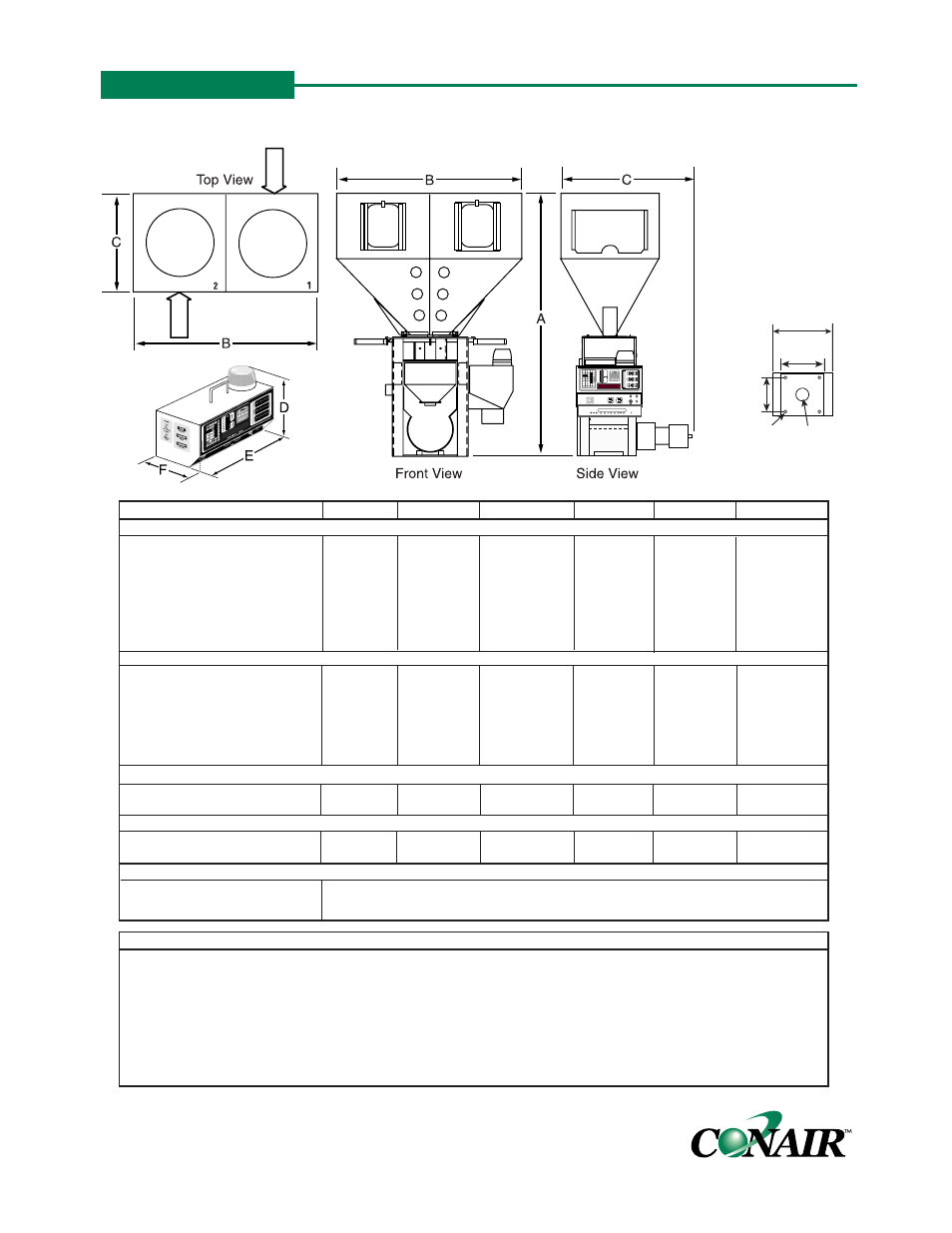 Specifications, Appendix b | Conair WSB User Manual | Page 107 / 118