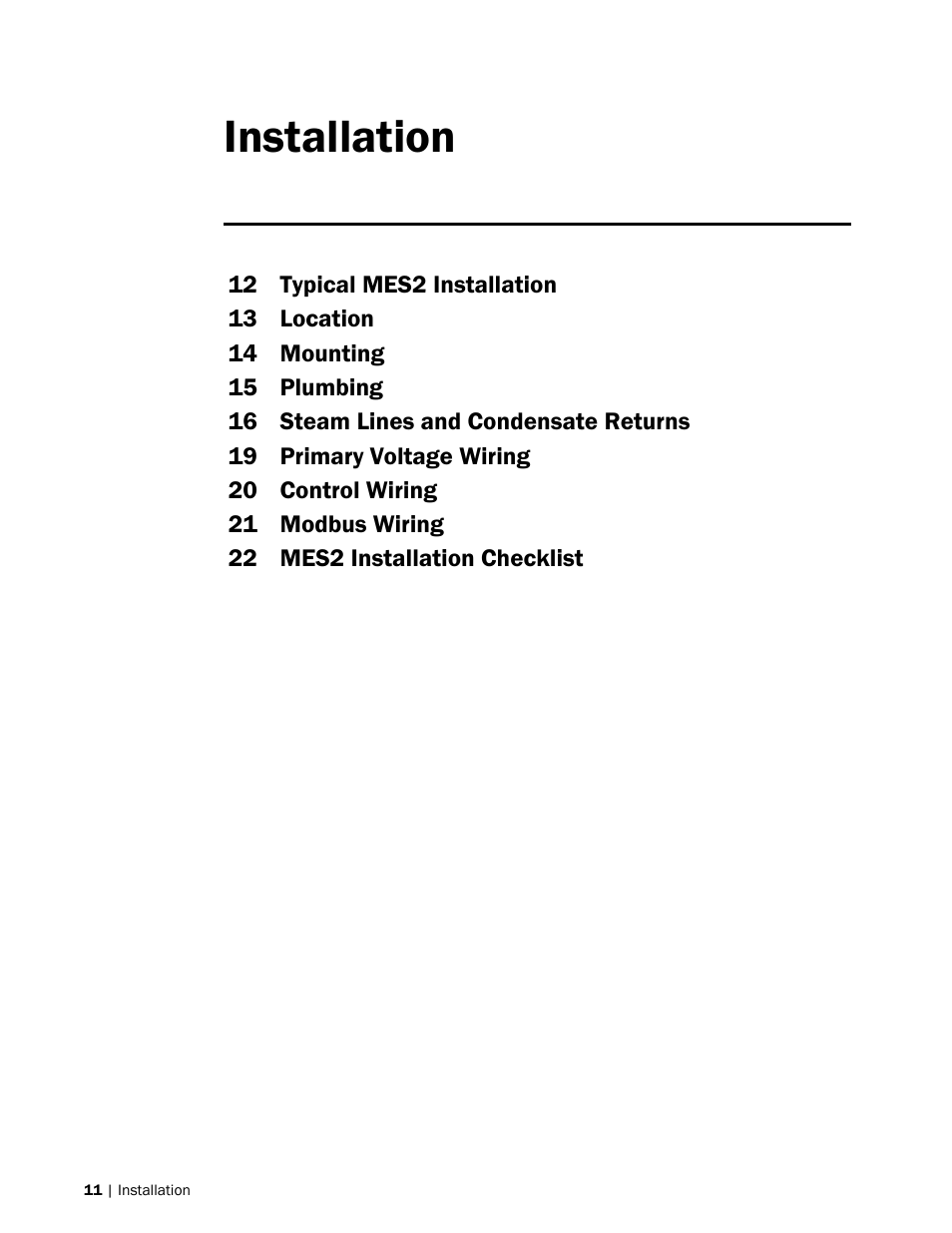 Installation | Nortec MES2 User Manual | Page 14 / 54