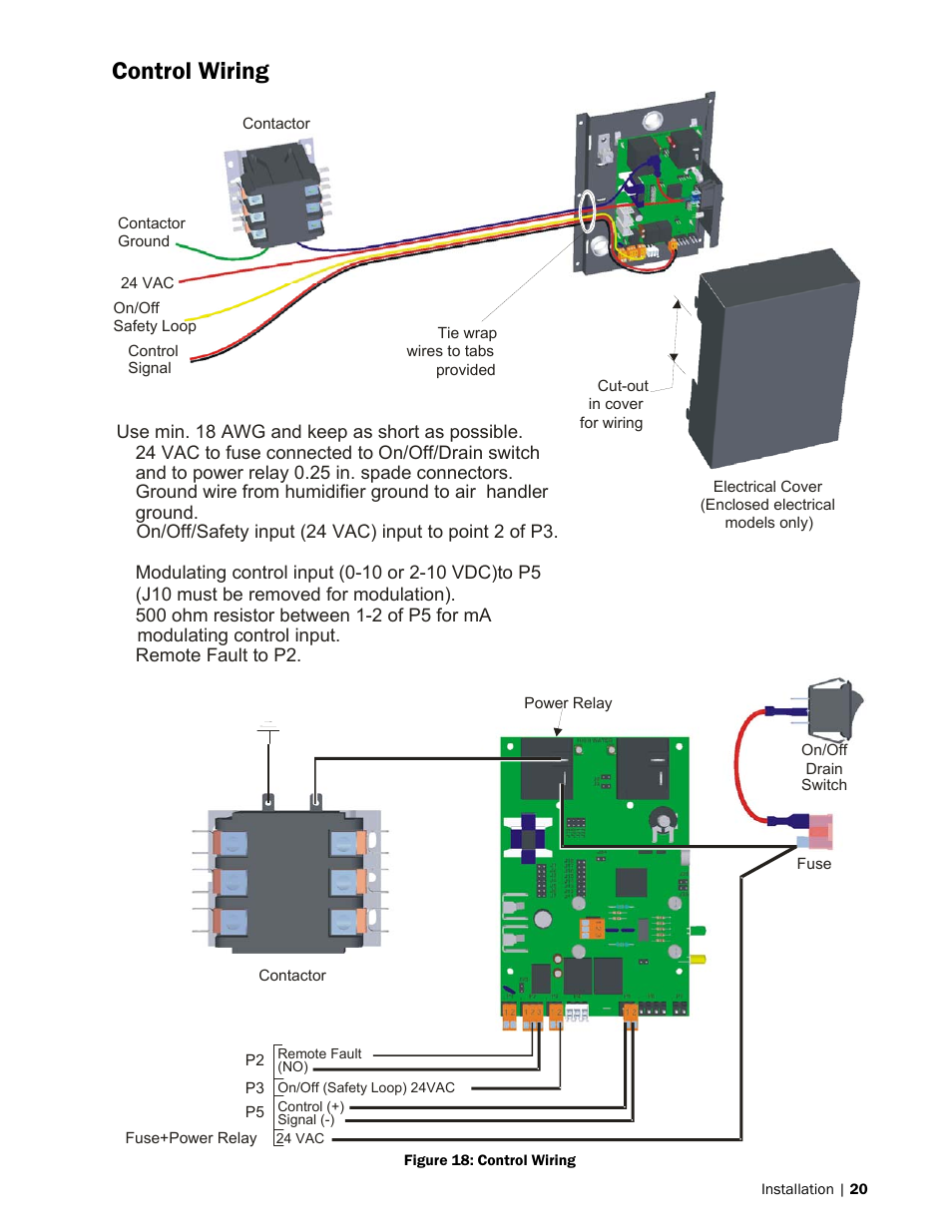 Control wiring | Nortec MES2 User Manual | Page 23 / 54