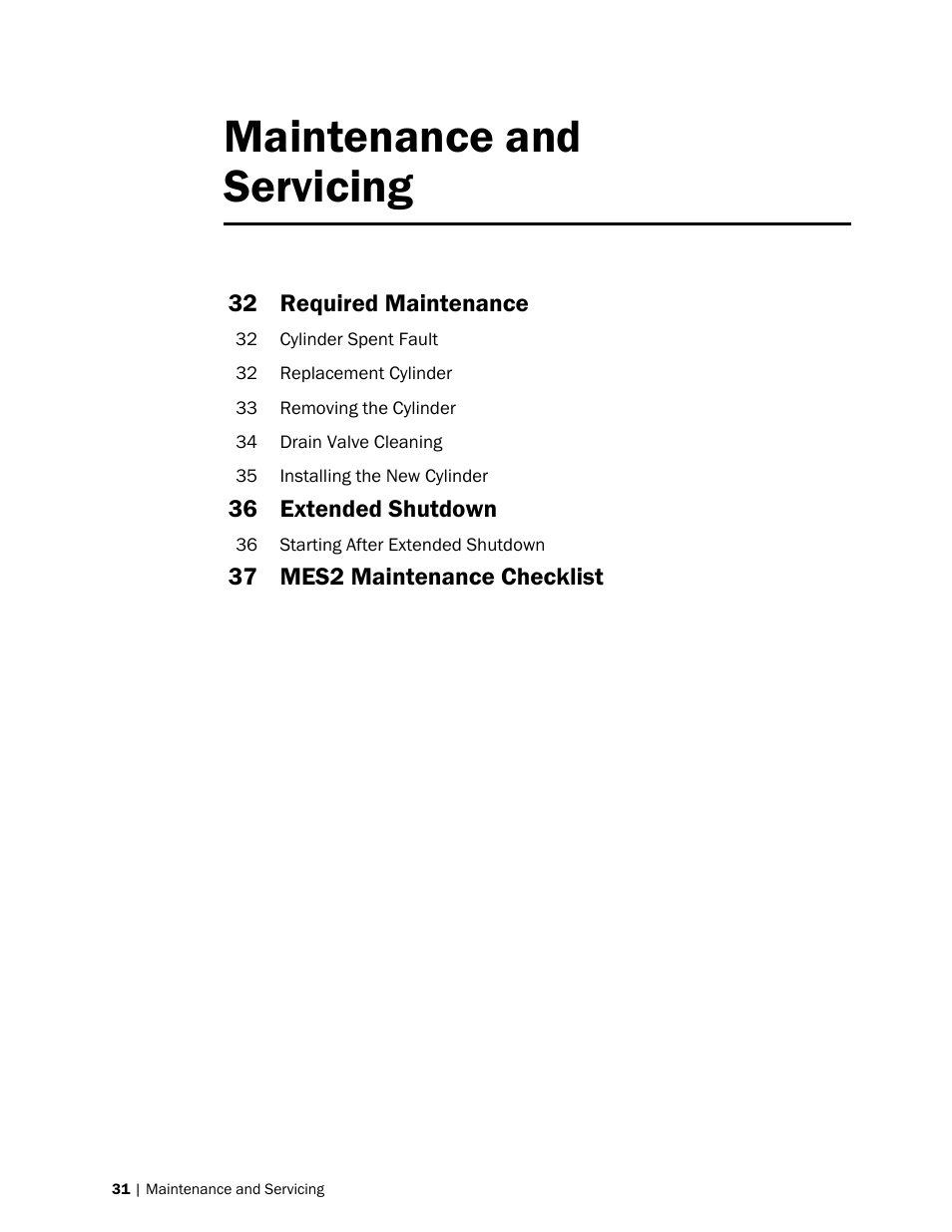 Maintenance and servicing | Nortec MES2 User Manual | Page 34 / 54