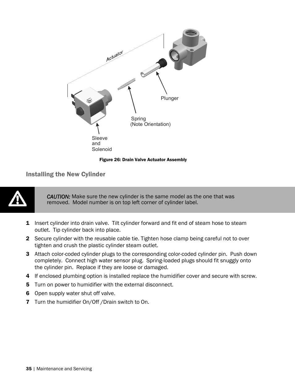 Installing the new cylinder | Nortec MES2 User Manual | Page 38 / 54