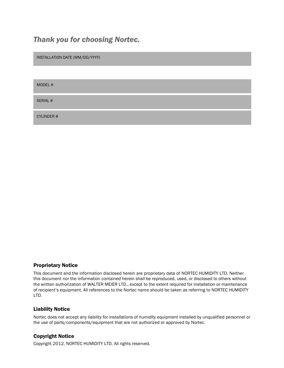 Nortec Steam Distributors User Manual | Page 2 / 16