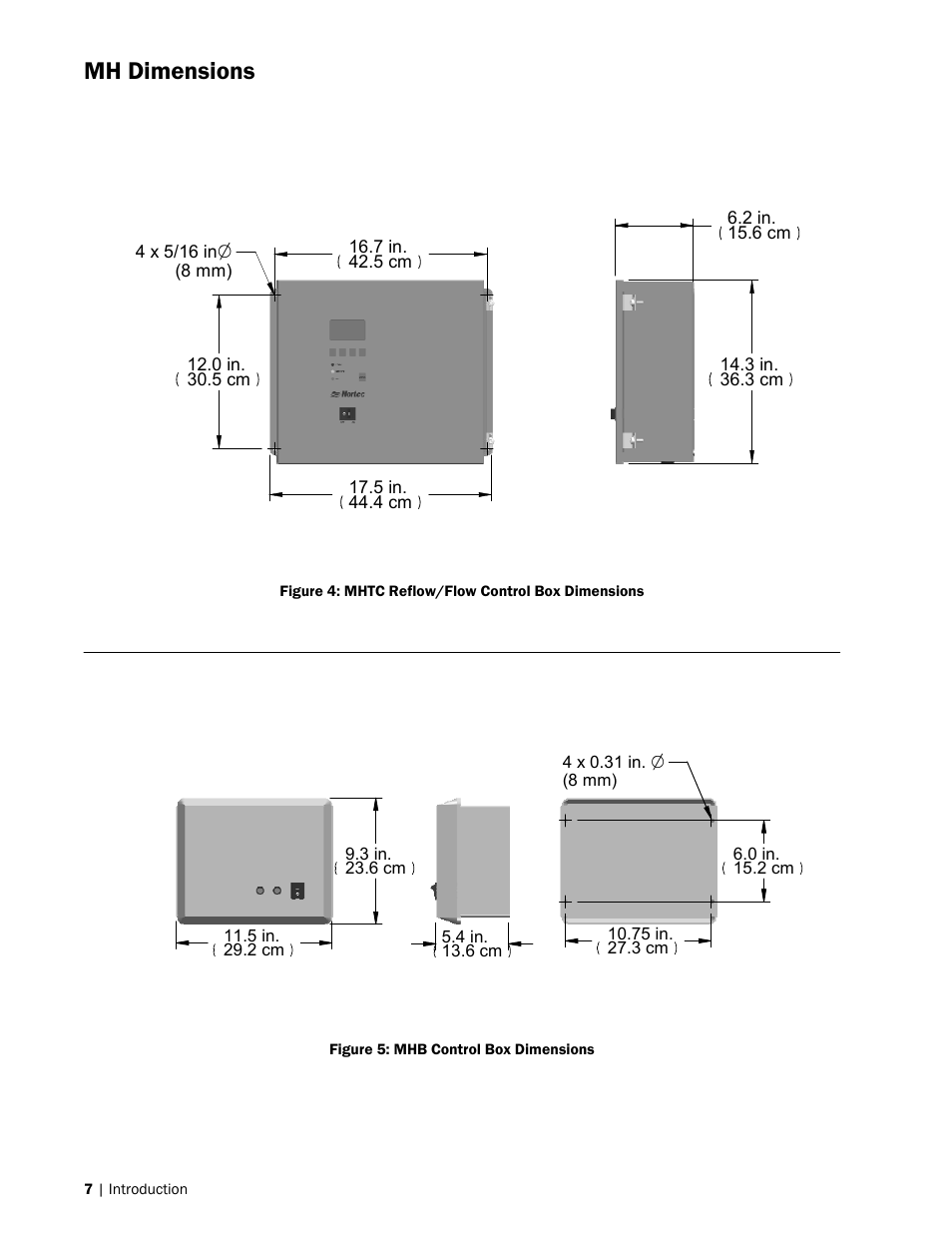 Mh dimensions | Nortec MH Series User Manual | Page 10 / 94