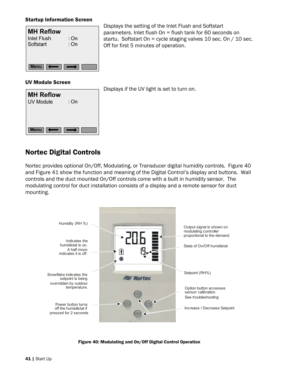 Nortec digital controls | Nortec MH Series User Manual | Page 44 / 94