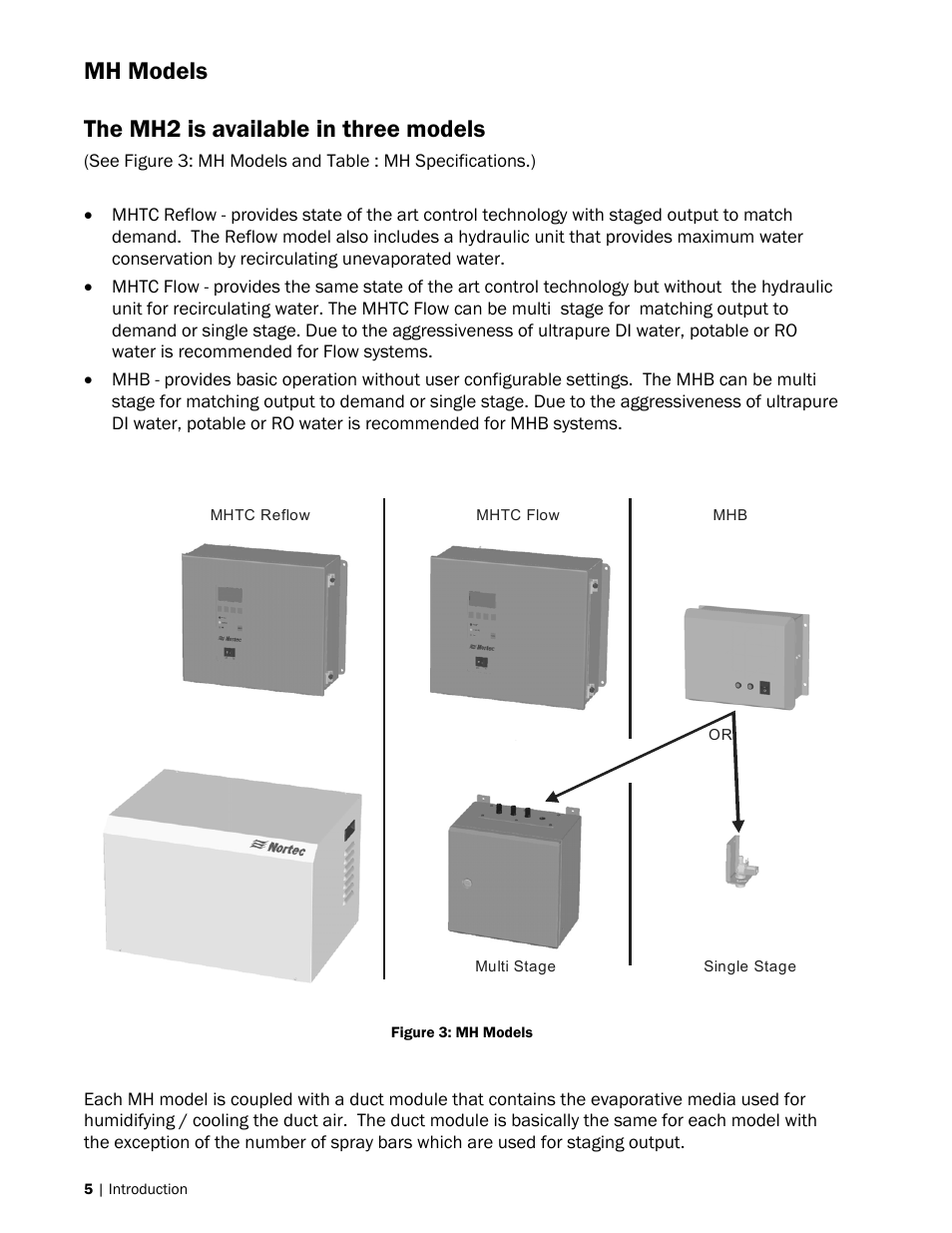 Mh models the mh2 is available in three models | Nortec MH Series User Manual | Page 8 / 94