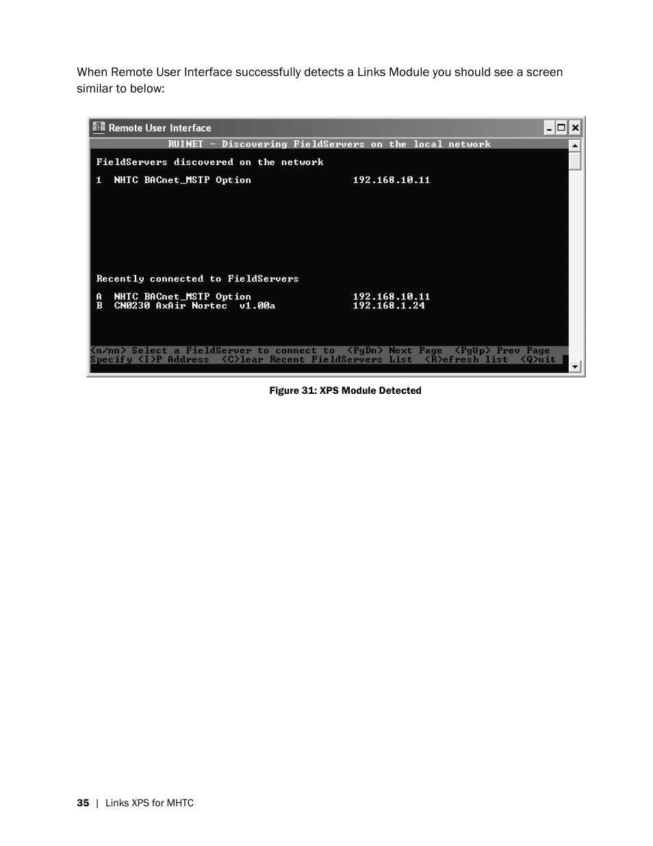 Nortec LINKS XPS MH User Manual | Page 38 / 68