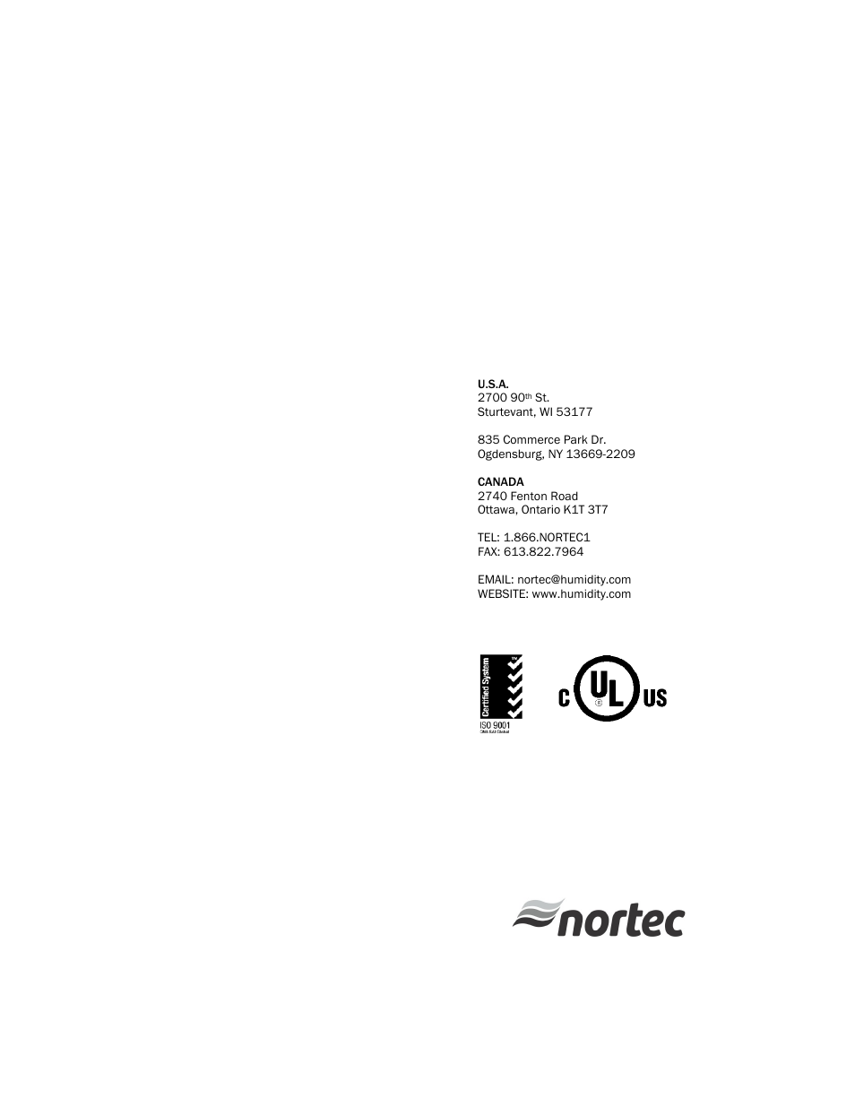 Nortec Modbus User Manual | Page 52 / 52