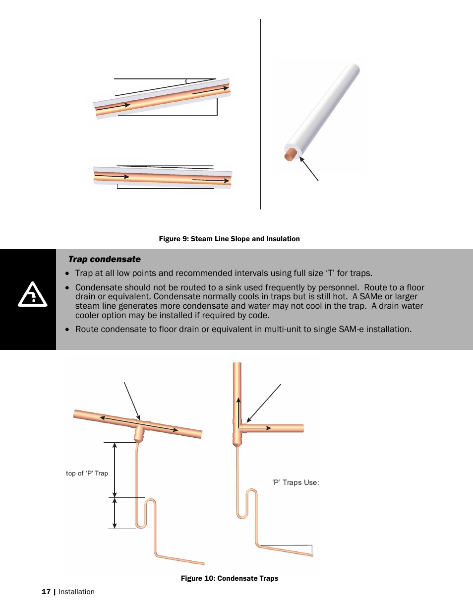 Use appropriate slope insulate pipe | Nortec NH-EL Series User Manual | Page 20 / 99