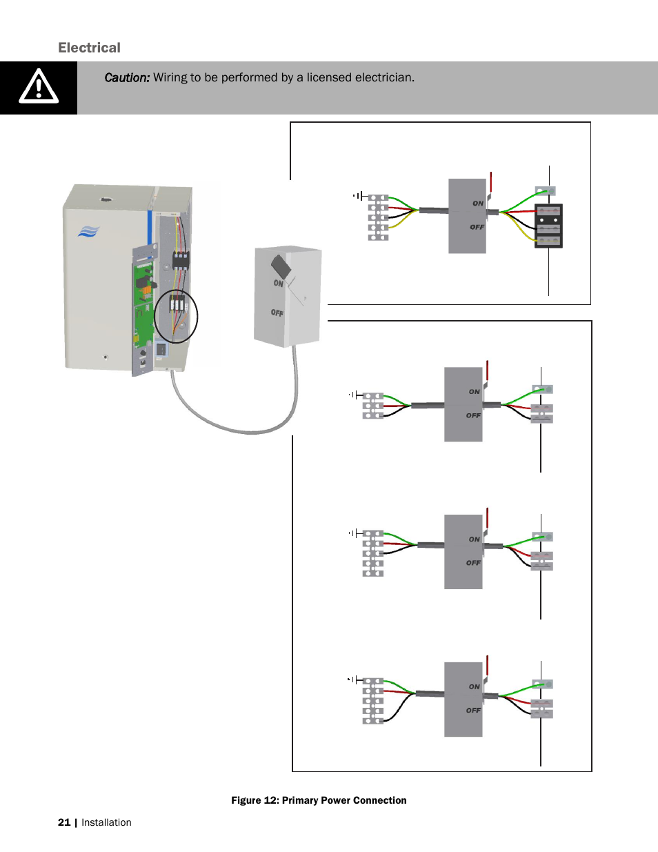 Pg 21, Electrical | Nortec NH-EL Series User Manual | Page 24 / 99