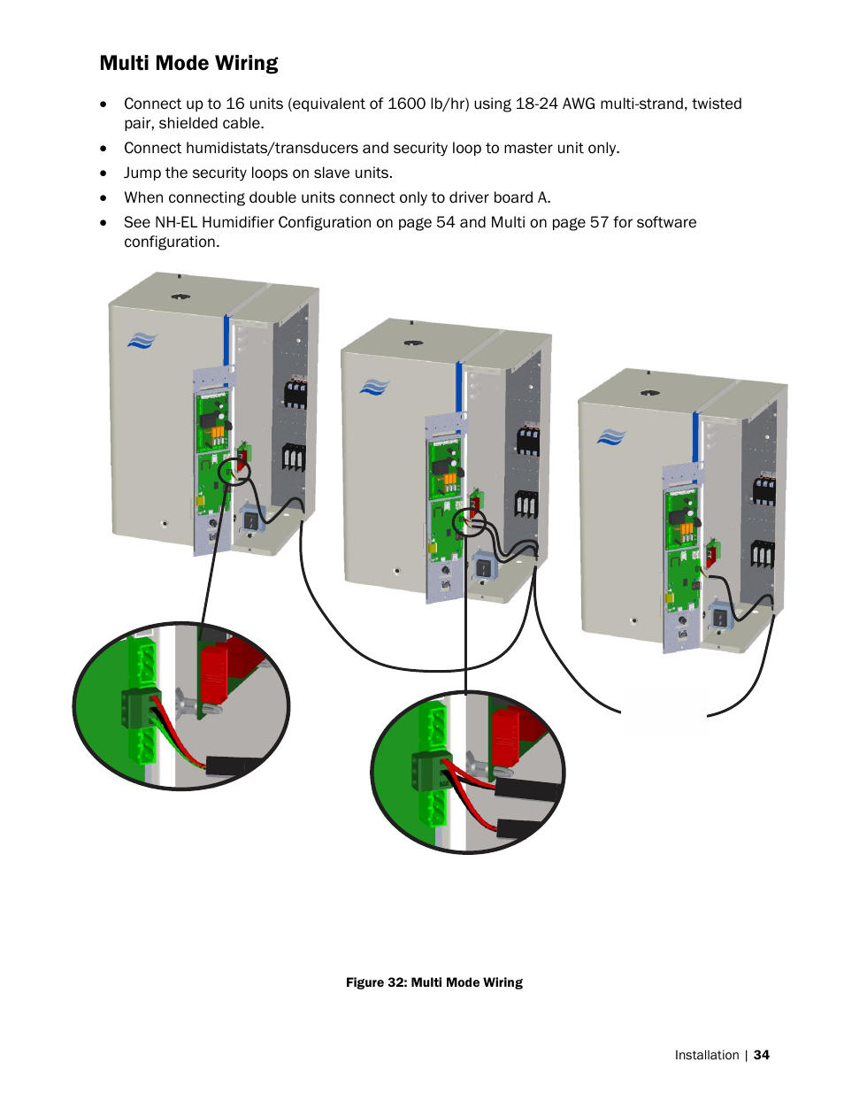 Multi mode wiring | Nortec NH-EL Series User Manual | Page 37 / 99