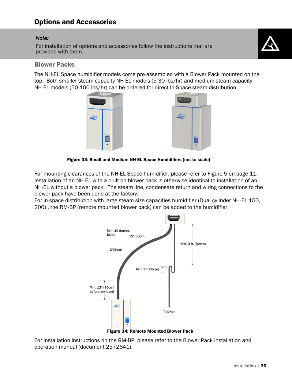 Options and accessories | Nortec NH-EL Series User Manual | Page 39 / 99