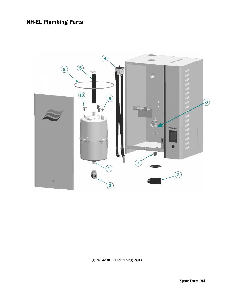 Nh-el plumbing parts | Nortec NH-EL Series User Manual | Page 87 / 99