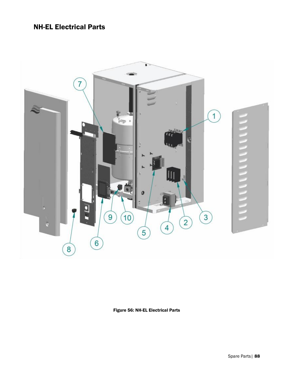 Nh-el electrical parts | Nortec NH-EL Series User Manual | Page 91 / 99