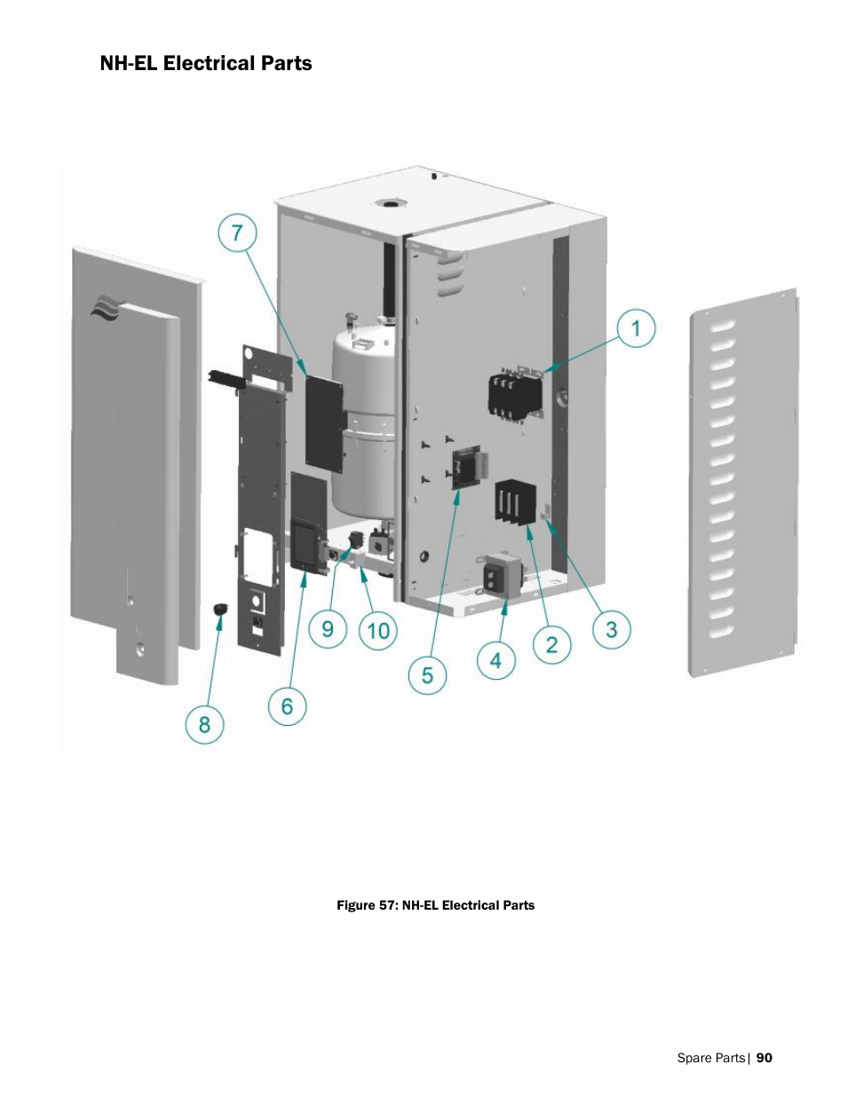 Nh-el electrical parts | Nortec NH-EL Series User Manual | Page 93 / 99