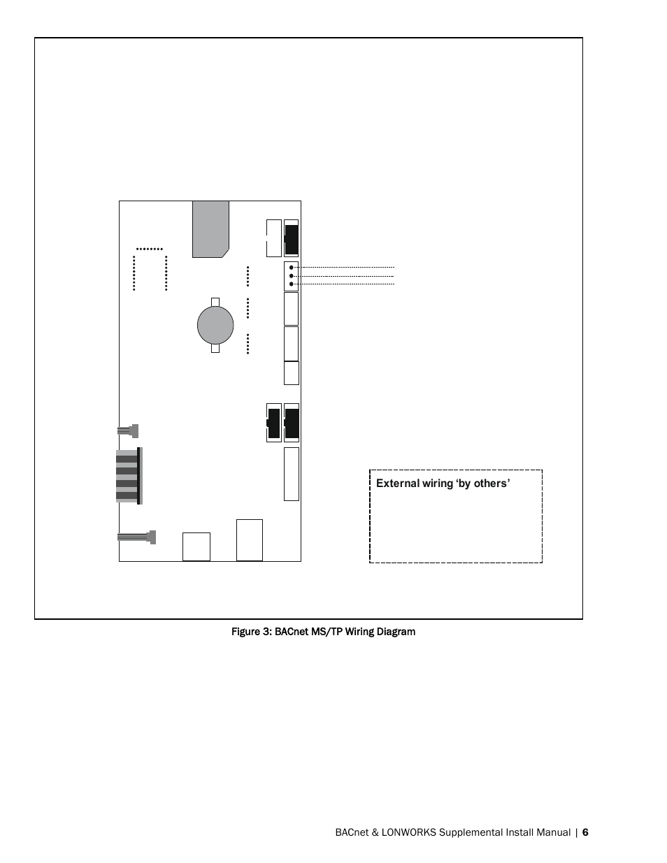 Figure 3: bacnet ms/tp wiring diagram, Nh-el bacnet ms/tp connection | Nortec BACnet User Manual | Page 10 / 36