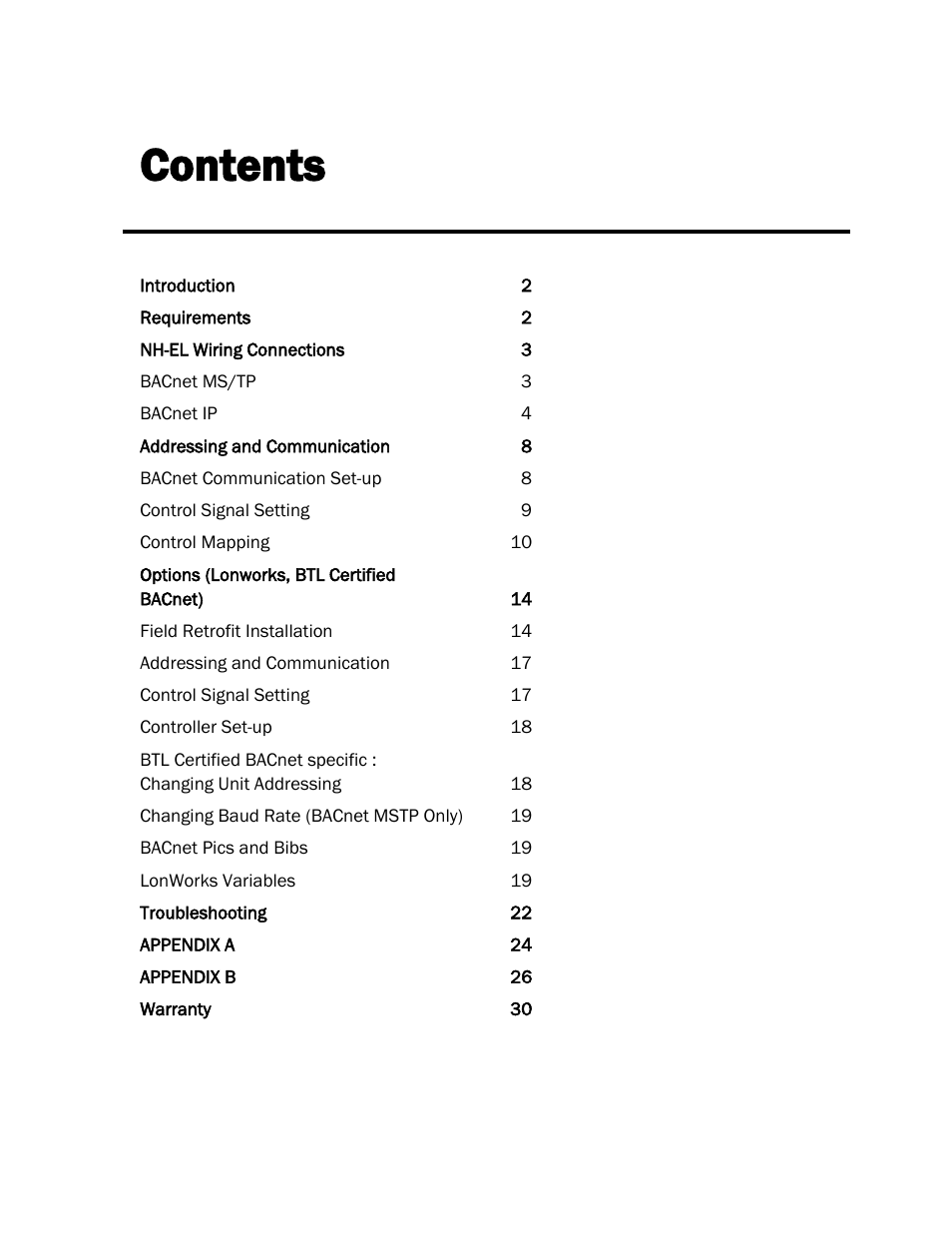 Nortec BACnet User Manual | Page 3 / 36