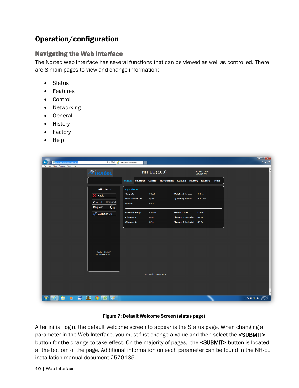 Operation/configuration | Nortec Remote Interface User Manual | Page 14 / 34