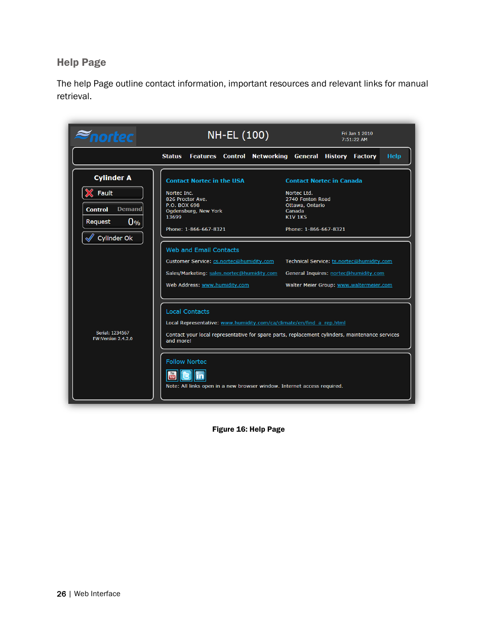 Help page | Nortec Remote Interface User Manual | Page 30 / 34