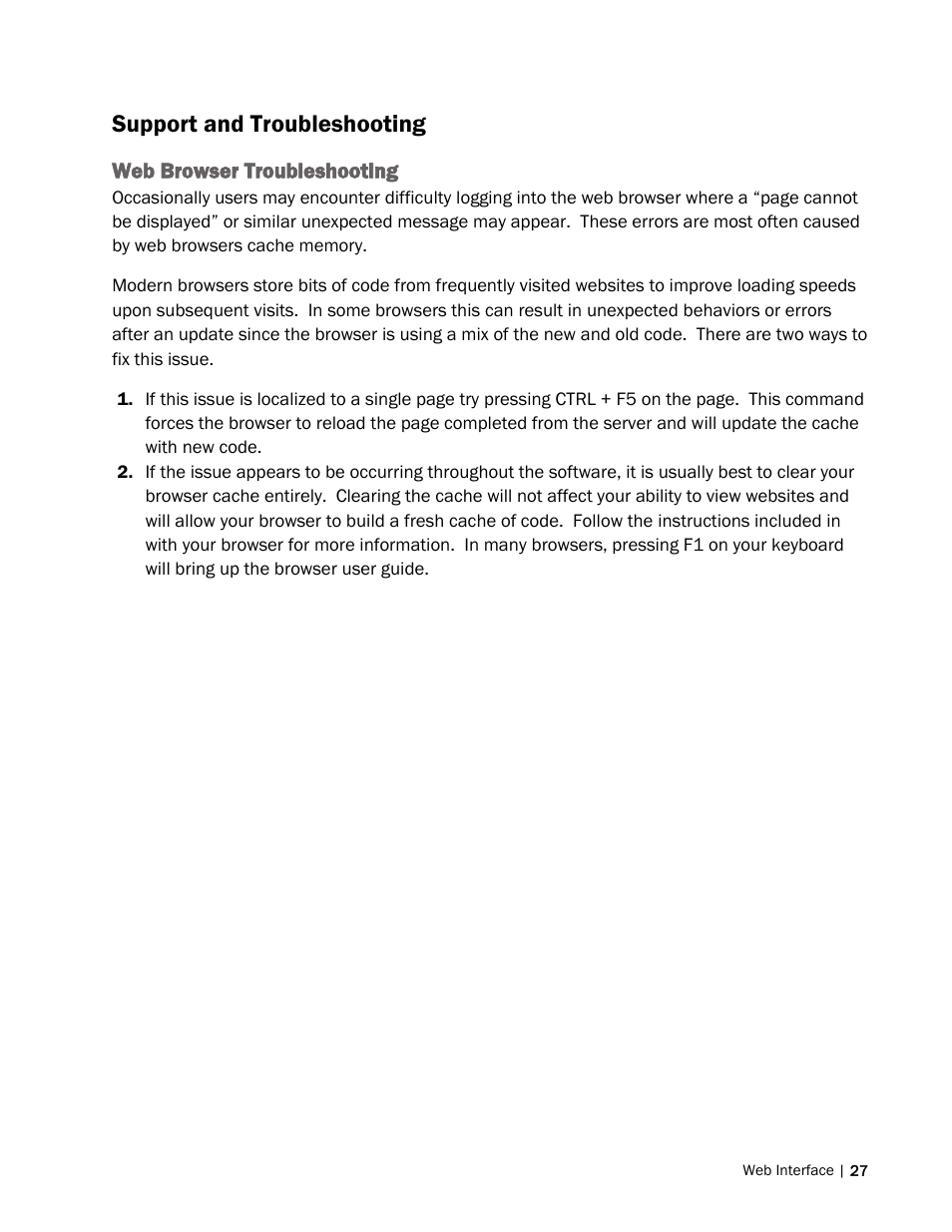 Support and troubleshooting | Nortec Remote Interface User Manual | Page 31 / 34