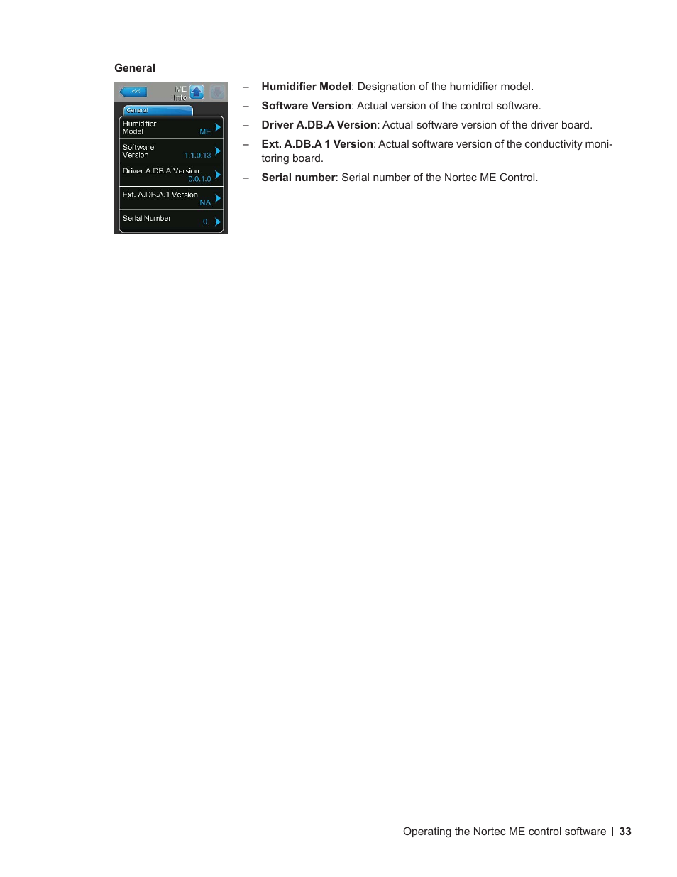 Nortec ME Control User Manual | Page 33 / 76