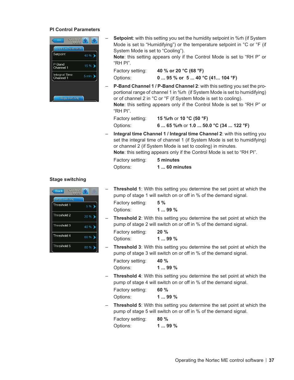 Nortec ME Control User Manual | Page 37 / 76