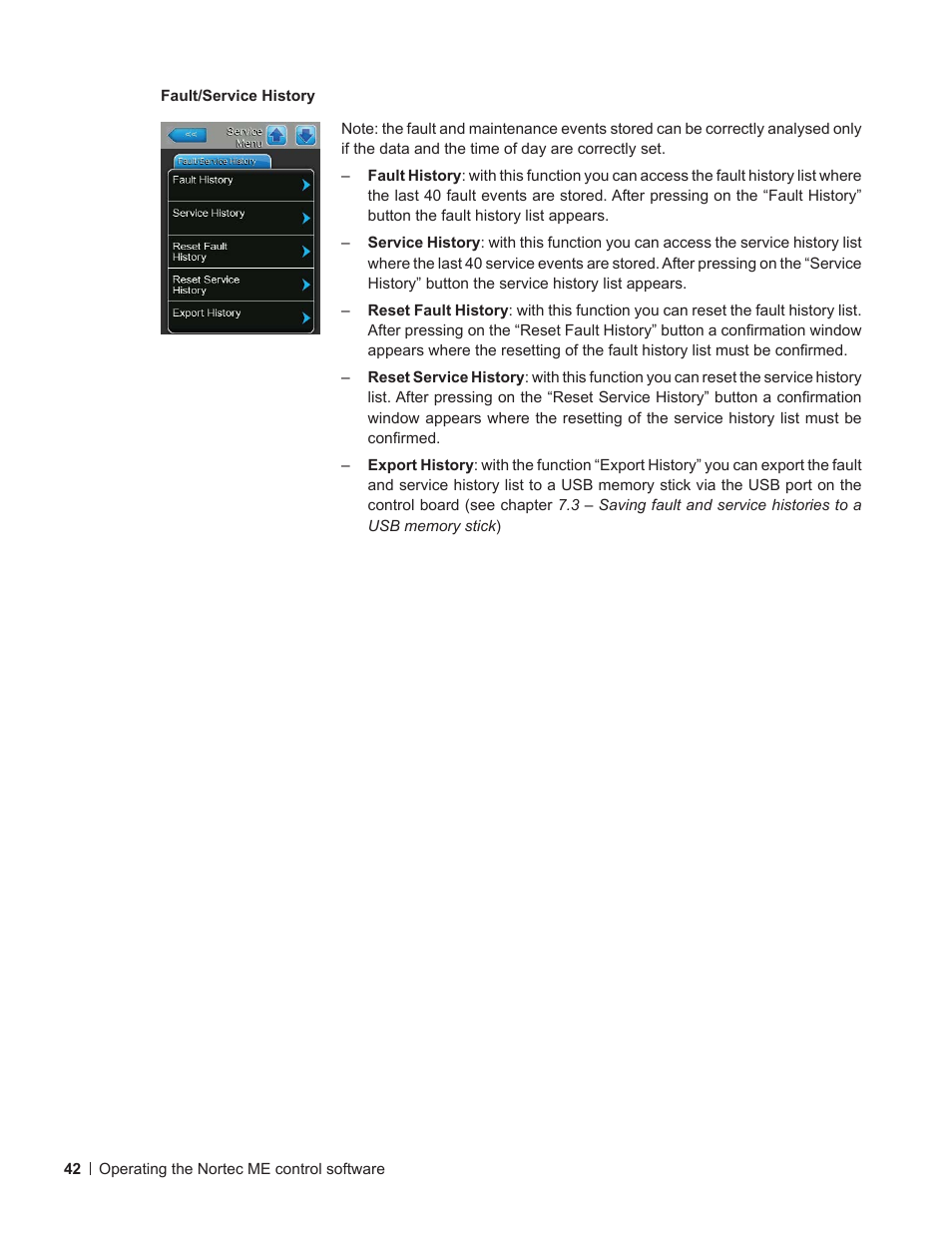 Nortec ME Control User Manual | Page 42 / 76