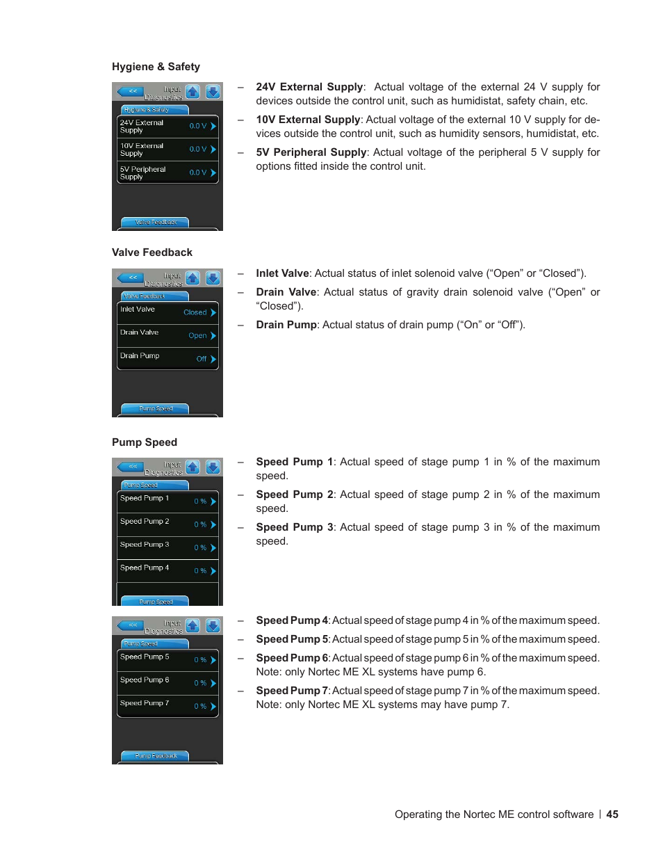 Nortec ME Control User Manual | Page 45 / 76