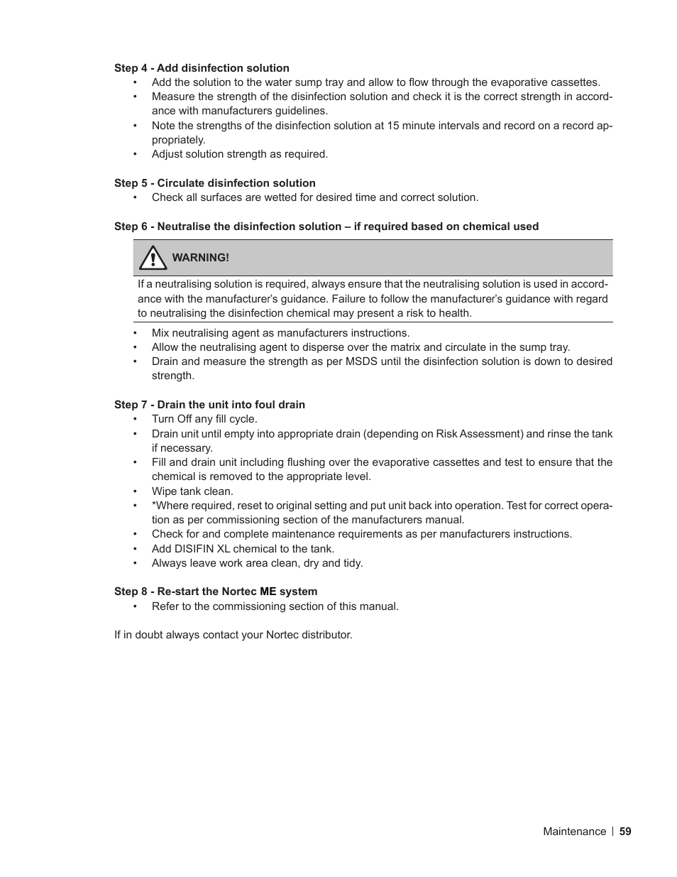 Nortec ME Control User Manual | Page 59 / 76