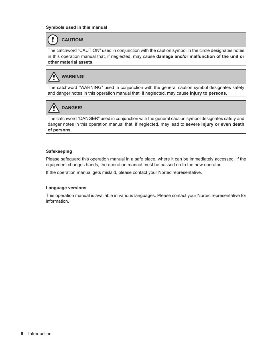 Nortec ME Control User Manual | Page 6 / 76