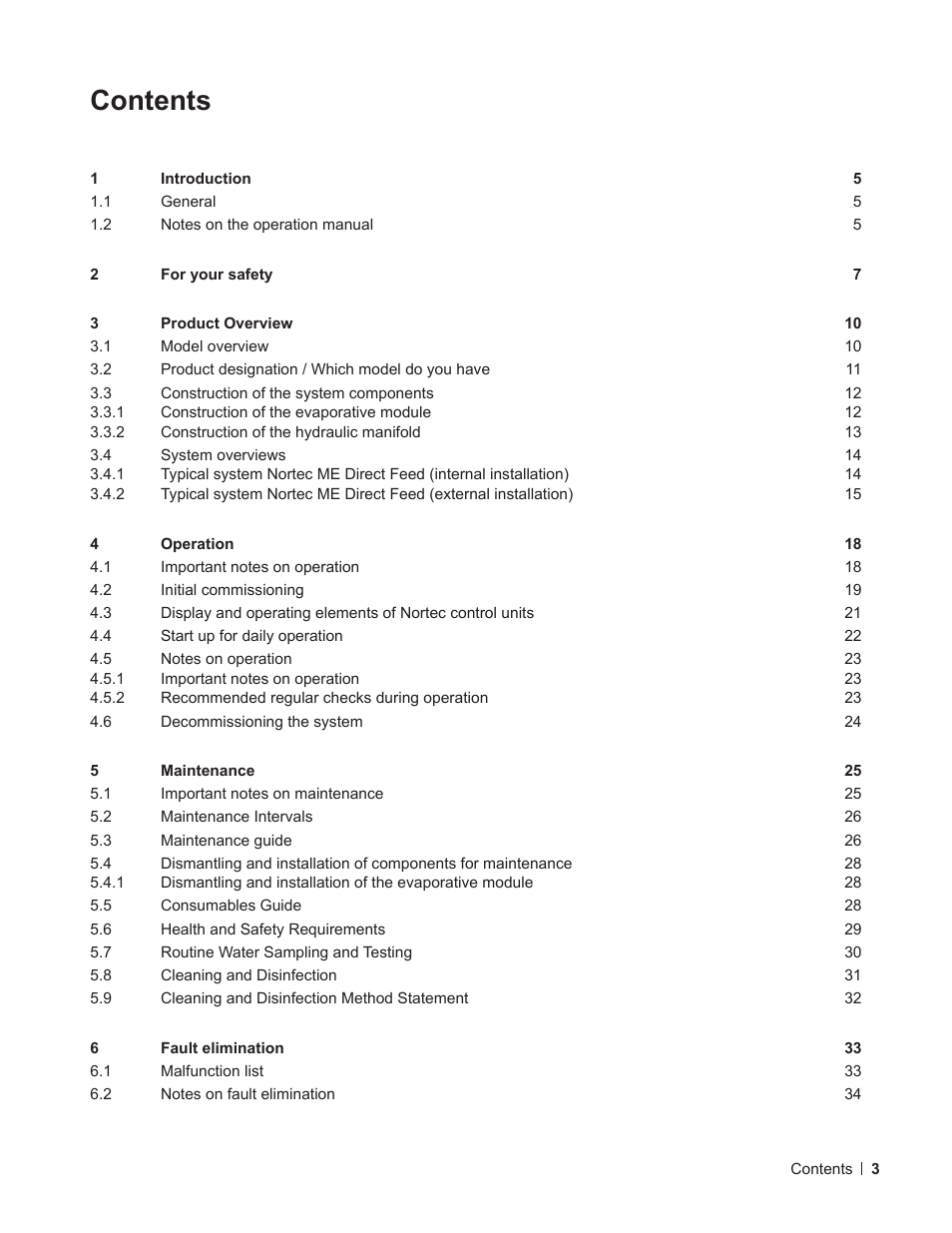 Nortec ME Direct Feed User Manual | Page 3 / 40