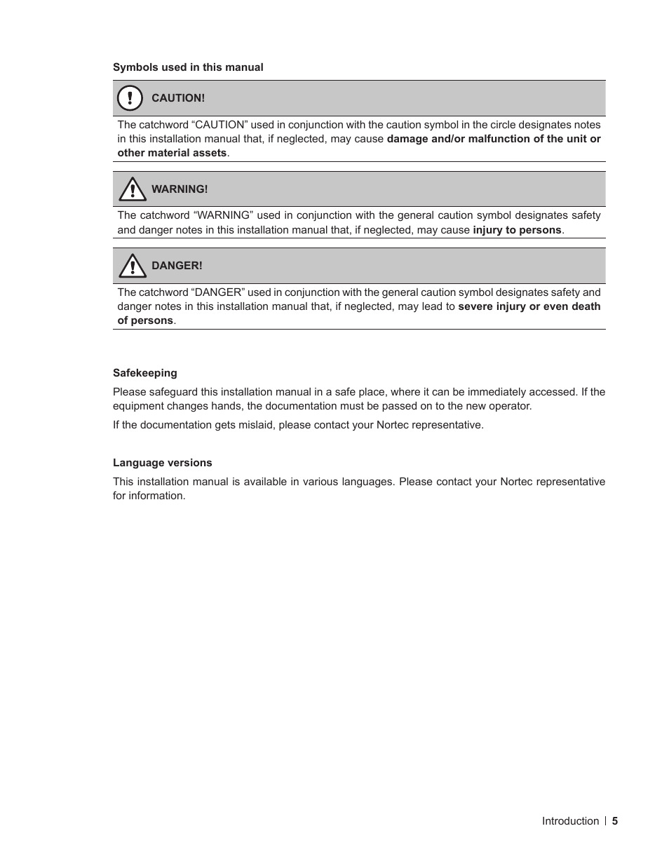 Nortec ME Control Installation User Manual | Page 5 / 48