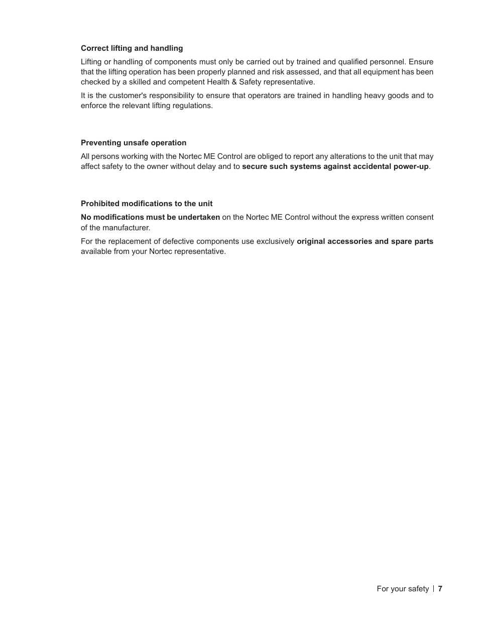 Nortec ME Control Installation User Manual | Page 7 / 48