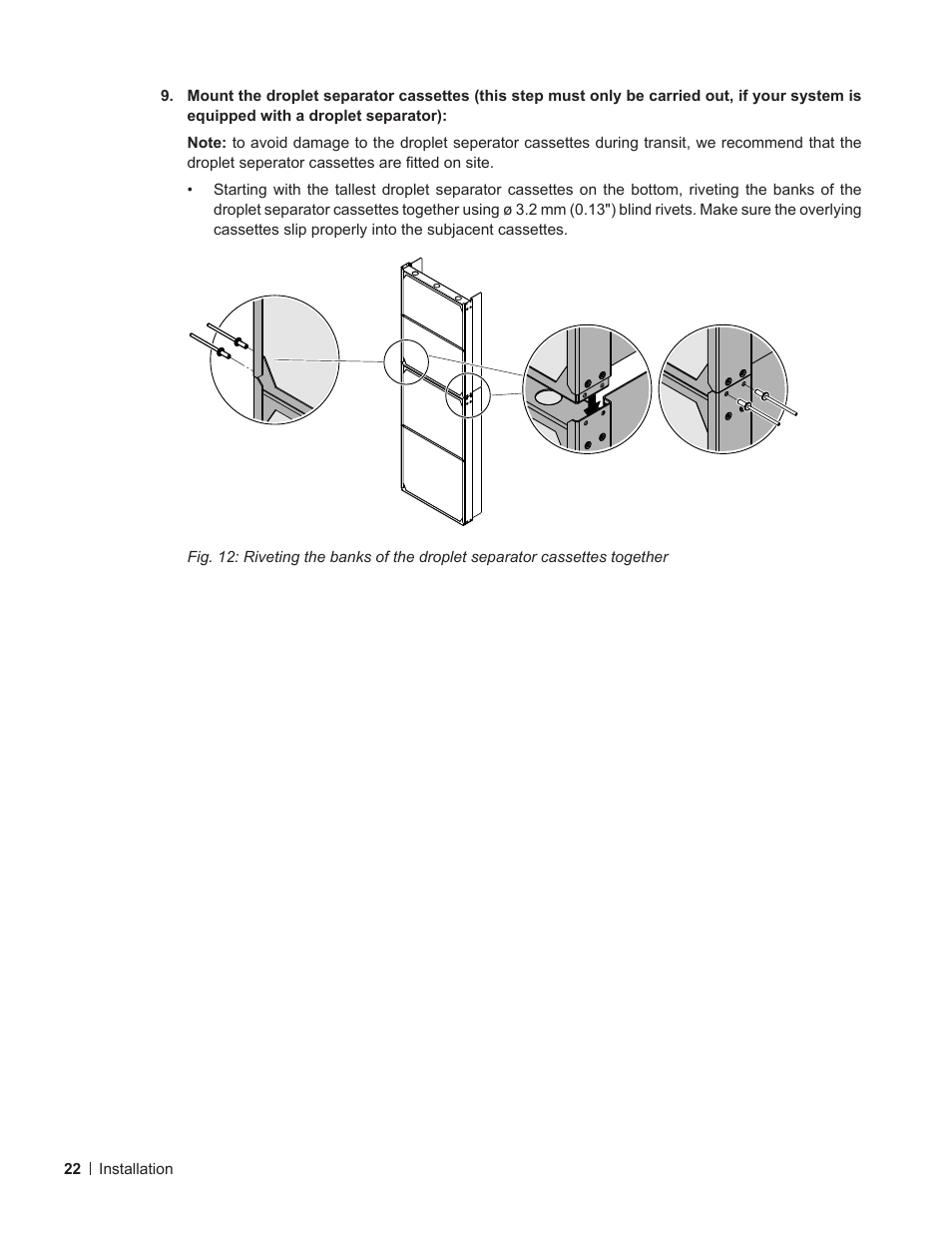 Nortec ME Direct Feed Installation User Manual | Page 22 / 48