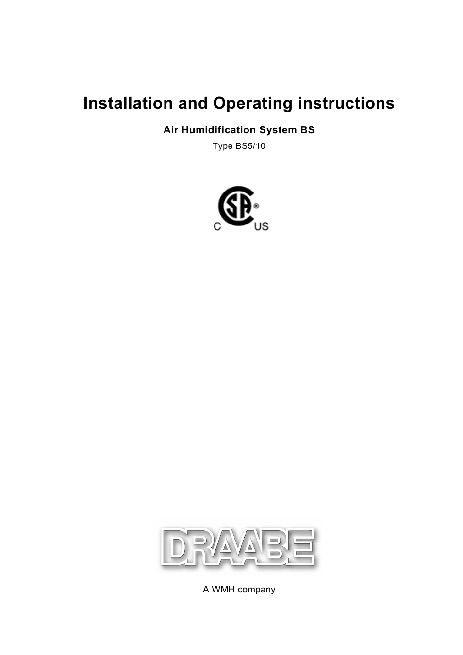 Nortec Air Humidification System BS User Manual | 30 pages